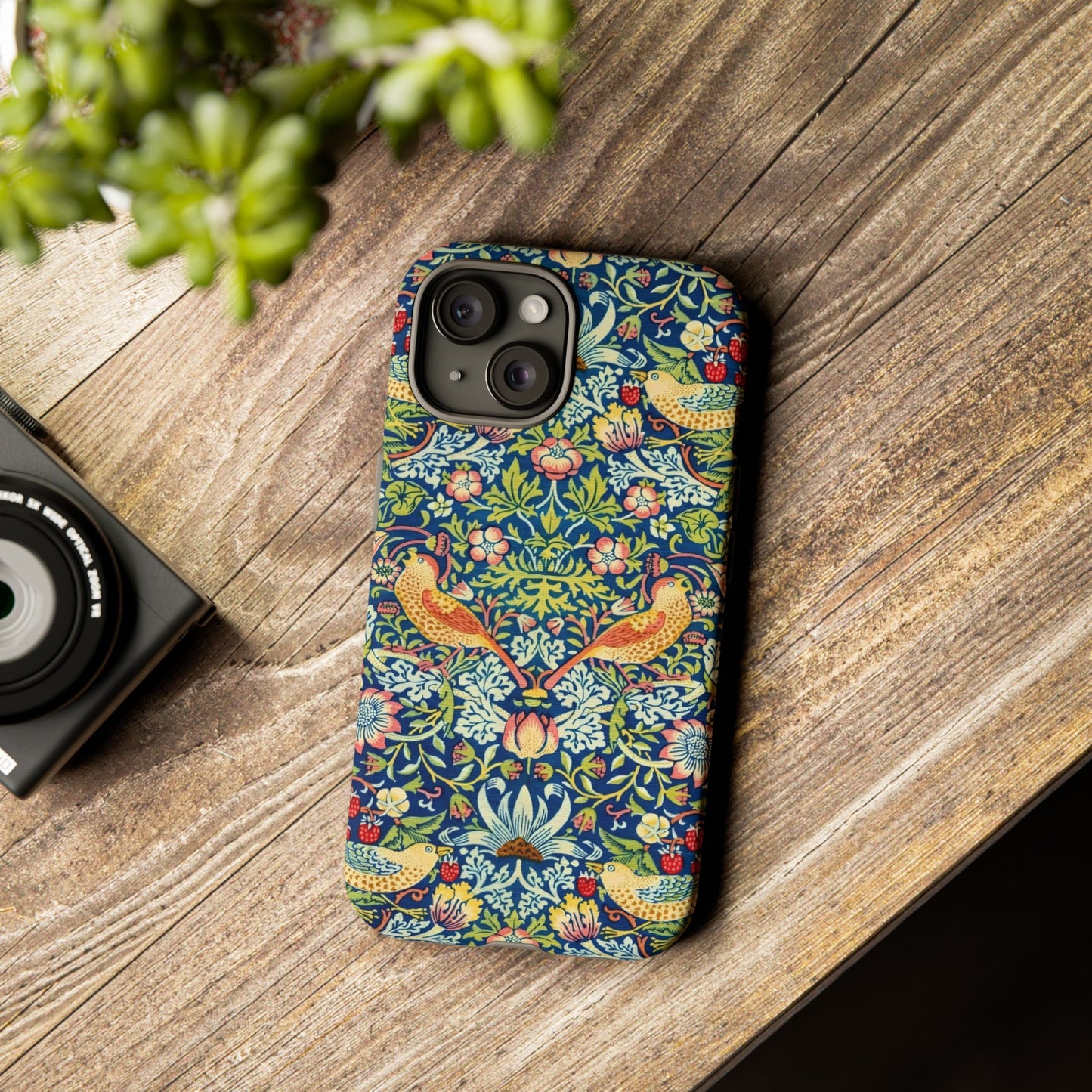 Floral Phone Case | Tough Cases, Stylish Protection, Unique Gift, Eco-Friendly, Floral Pattern, Bird Design