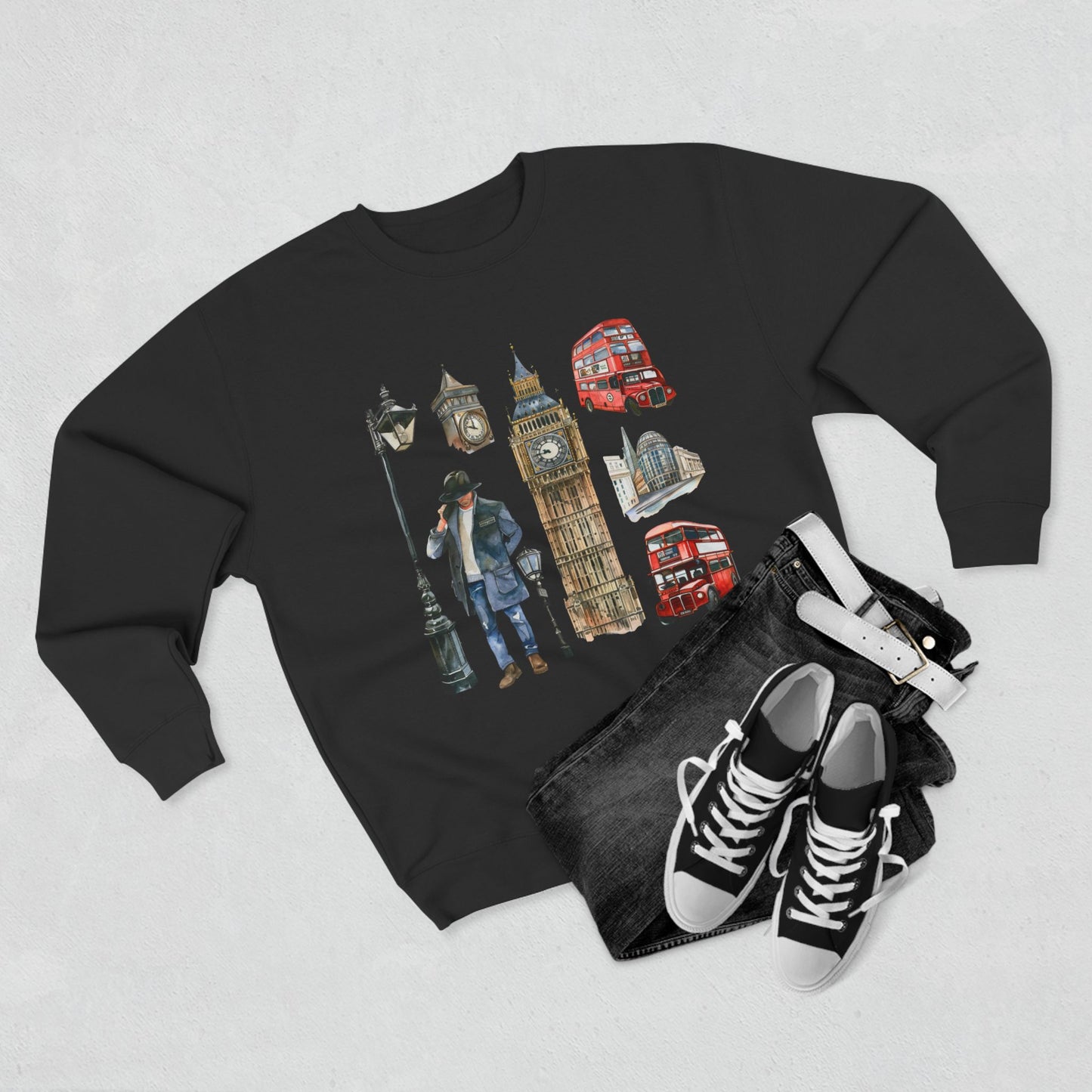 Unisex Crewneck Sweatshirt - Classy London Icons