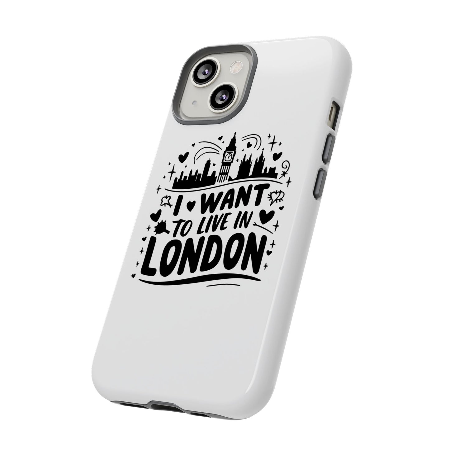 London City iPhone Case, Tough Phone Cover, Travel Gift, London Souvenir, Adventure Accessory, Wanderlust Decor