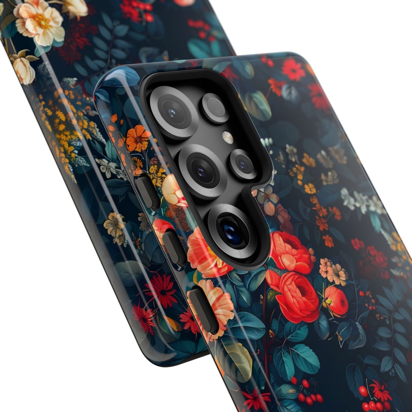 Floral Phone Case - Tough Cases, iPhone Protection, Elegant Floral Design, Gift for Her, Stylish Tech Accessory