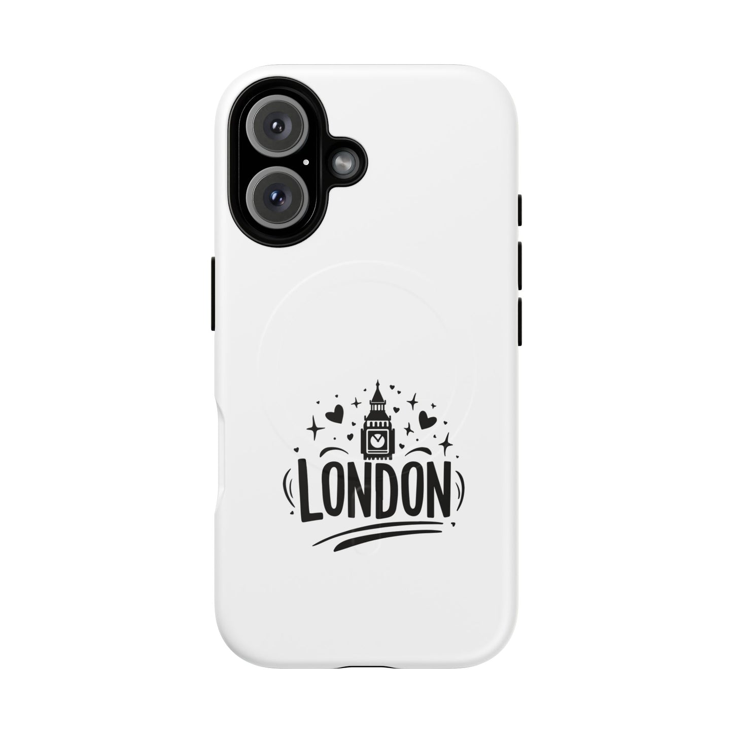 Stylish London-themed Magnetic Phone Case - Durable Protection, Perfect Gift, Unique Design, Travel Accessory, Personalized Cell Cover