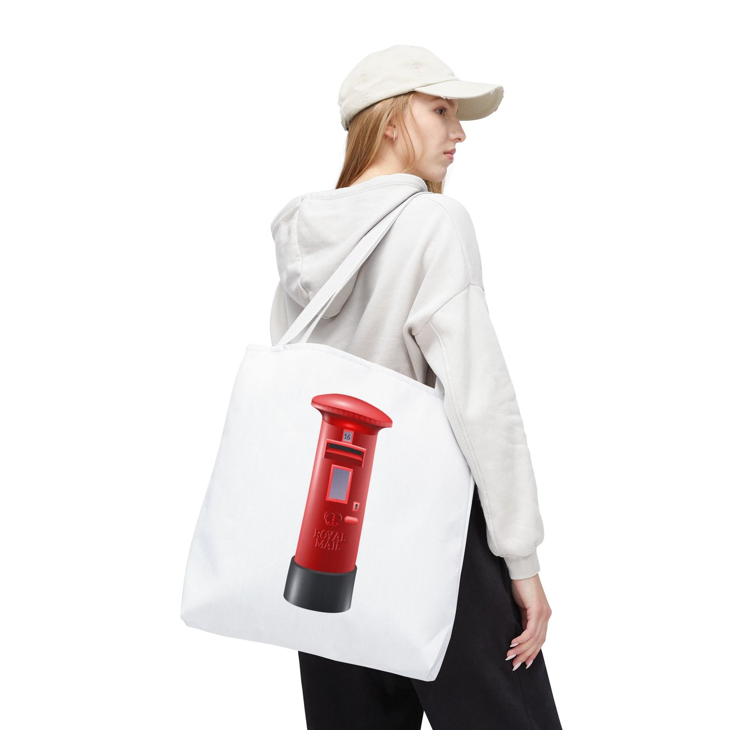 Vintage Post Box Tote Bag, Perfect for Postage Lovers, Everyday Use, Gift Idea for Holidays, Eco-Friendly Carryall