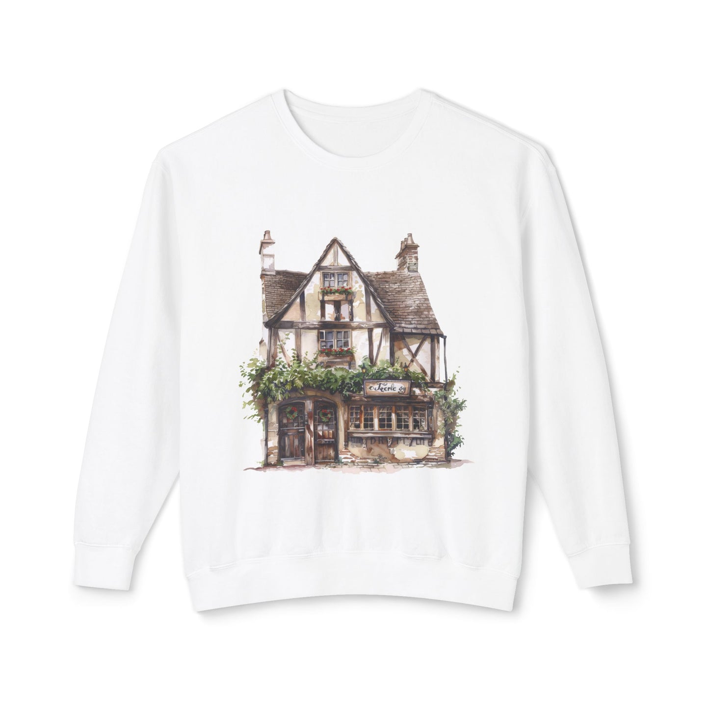 Unisex Lightweight Crewneck Sweatshirt - British Adorable Nature