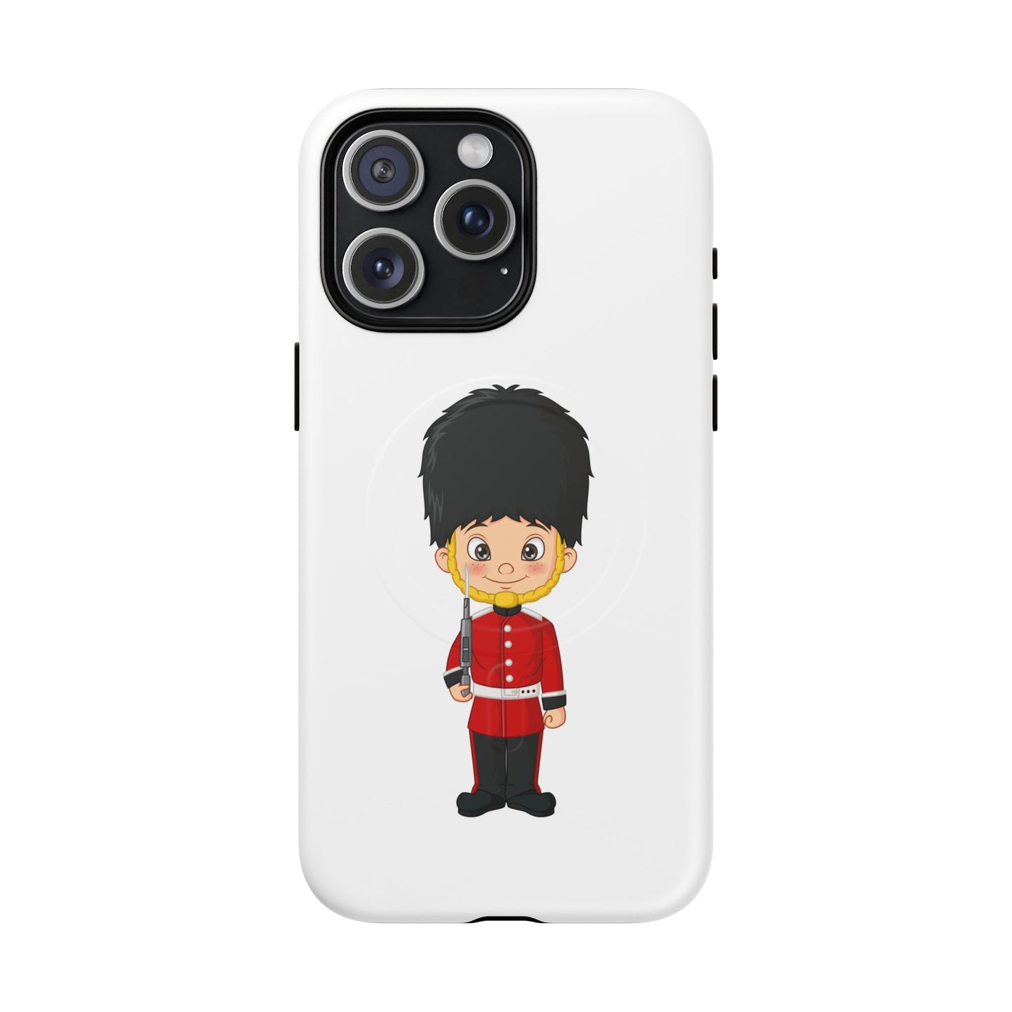 Cute Royal Guard Magnetic Phone Case, Kid's Phone Cover, Tough Magnetic Cases, Unique Gift for Kids, Birthday Gift Ideas