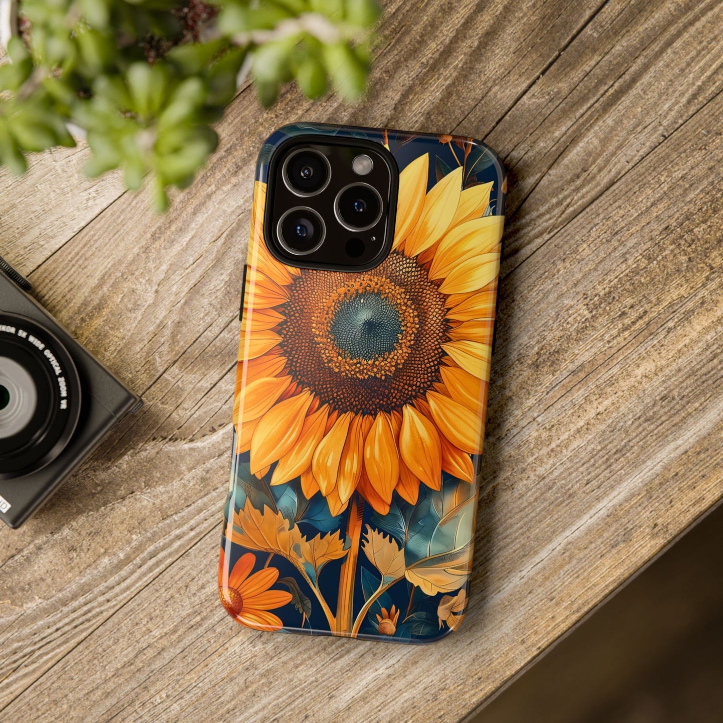 Sunflower Phone Case - Floral Design for Nature Lovers, Cute Spring Accessory, Gift for Her, Eco-Friendly Cover