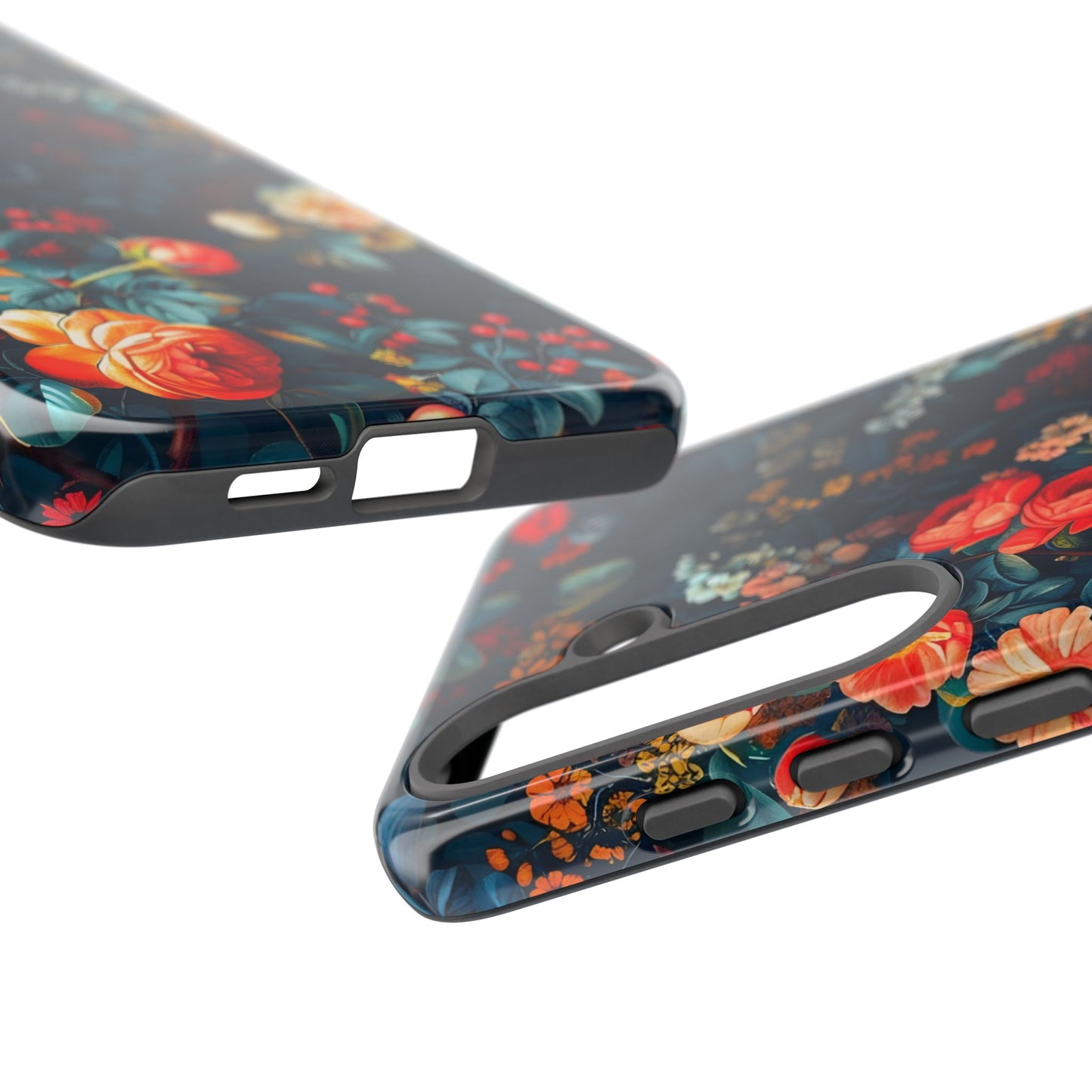 Floral Phone Case - Tough Cases, iPhone Protection, Elegant Floral Design, Gift for Her, Stylish Tech Accessory