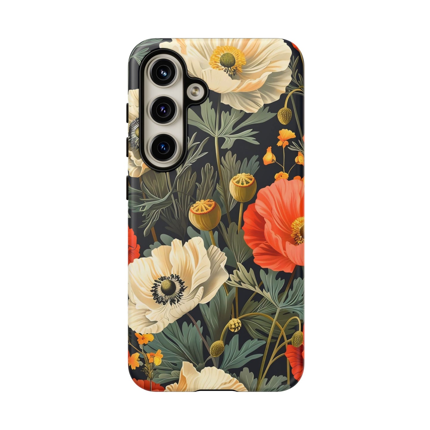 Floral Phone Case, Tough Cases with Botanical Design, Flower Protection Case, Gift for Nature Lovers, Eco-Friendly Mobile Cover