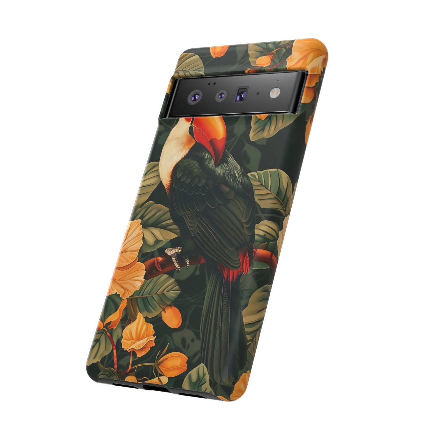 Tropical Toucan Phone Case, Exotic Bird Cover, Nature Lover Gift, Eco-Friendly Design, Customizable Tech Accessory