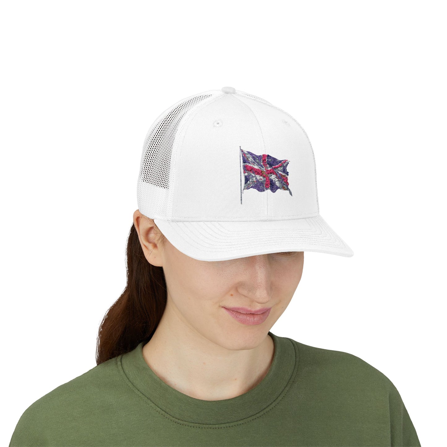 Stylish Union Jack Snapback Trucker Cap, Casual Headwear, Great for Festivals, UK Pride, Outdoor Events, Gifts for Him/Her