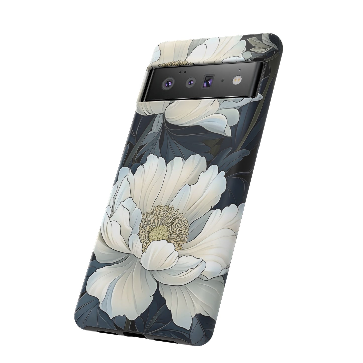 Elegant Floral Phone Case, Floral iPhone Cover, Flower Art Phone Case, Eco-Friendly Mobile Protection, Tough & Stylish Phone Case