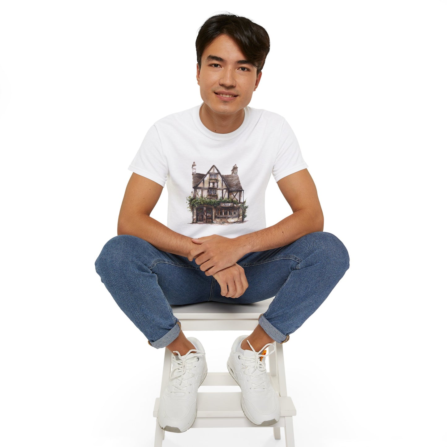 Unisex Ultra Cotton Tee - Classic Architectural Elegant House