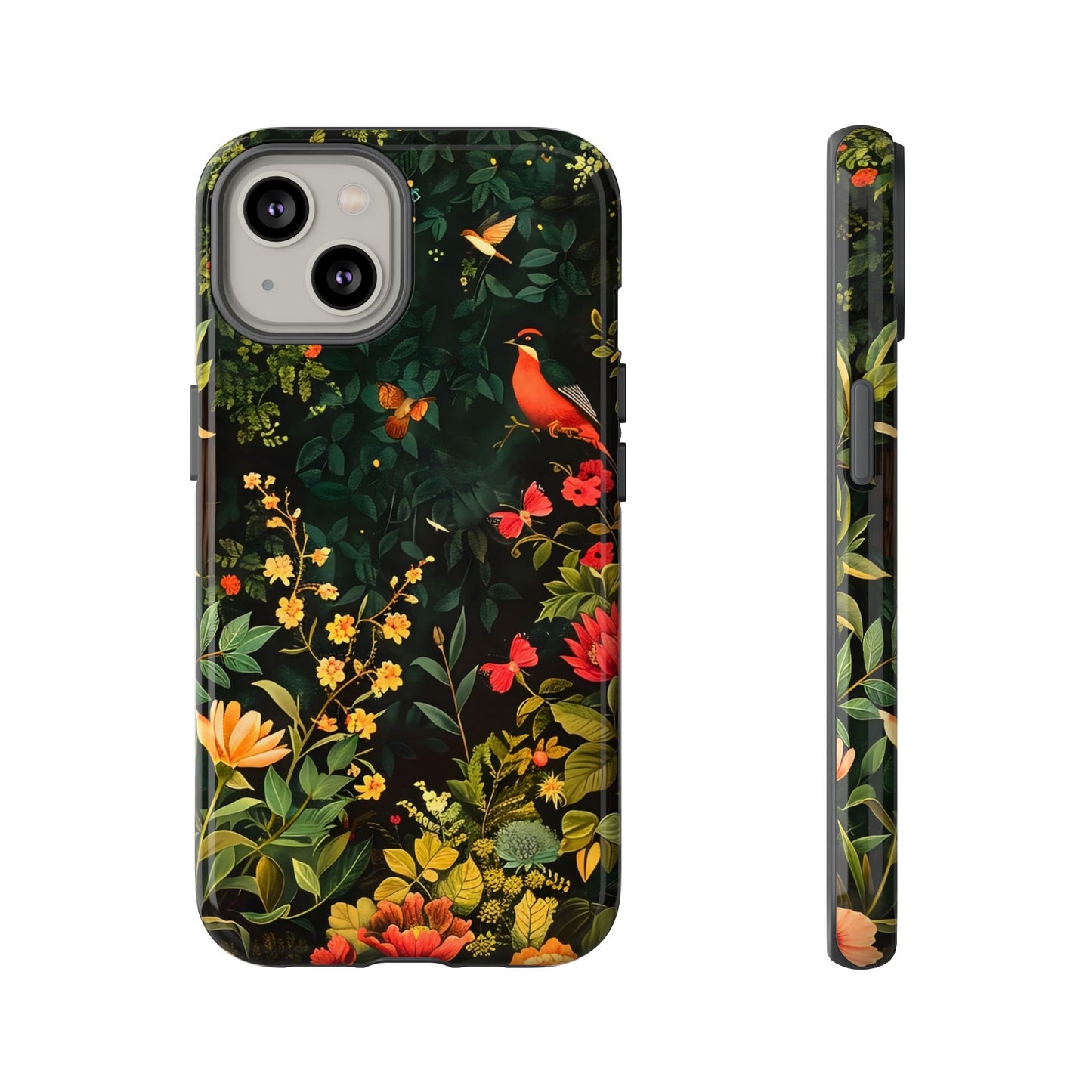 Floral Tough Phone Case, Nature-Inspired Design, Ideal for Garden Lovers, Gift for Birthdays, Christmas, Eco-Friendly Accessory
