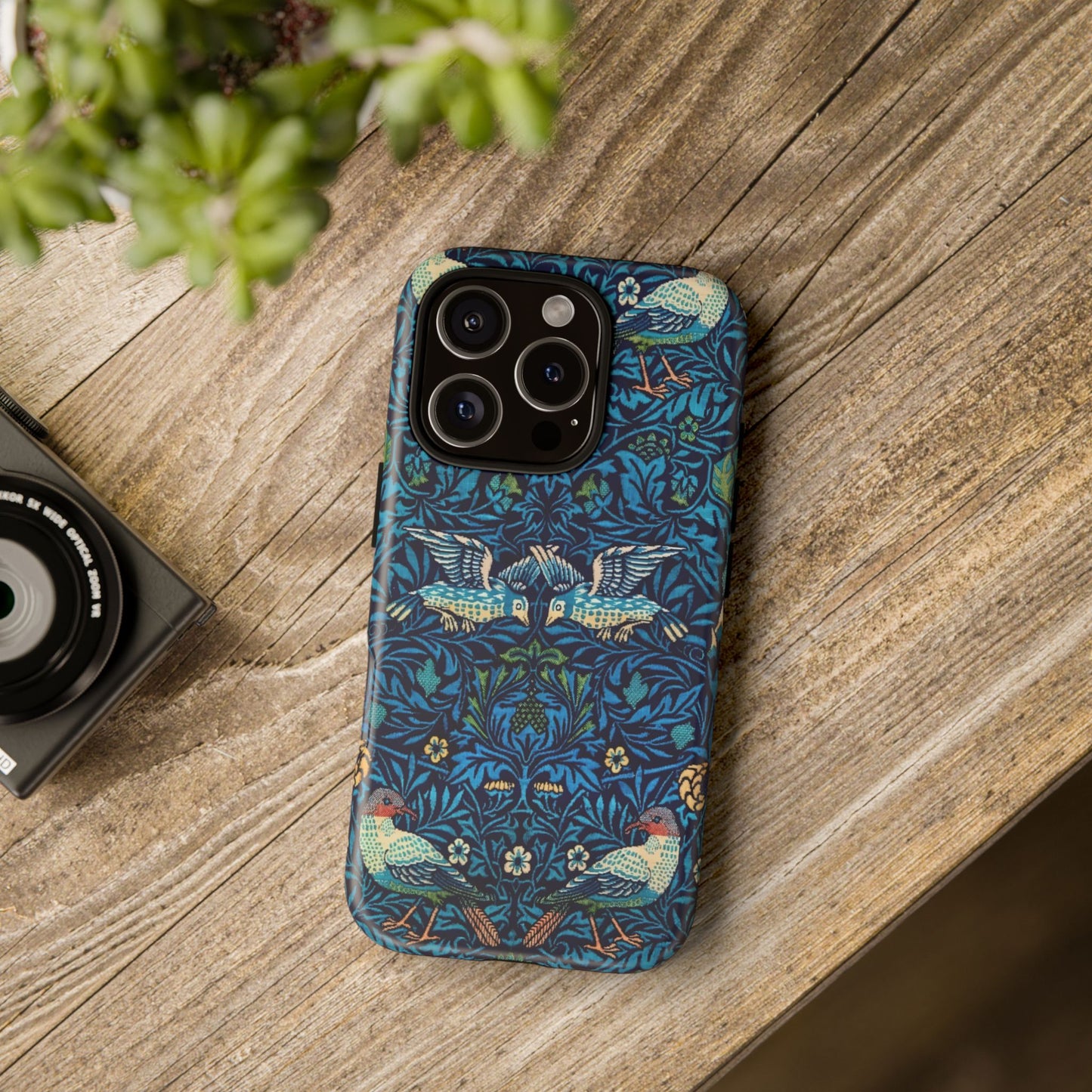 Elegant Bird Pattern Phone Case | Nature Lover Gift, Stylish Mobile Cover, Floral Design, Eco-Friendly, Unique Cell Phone Protector
