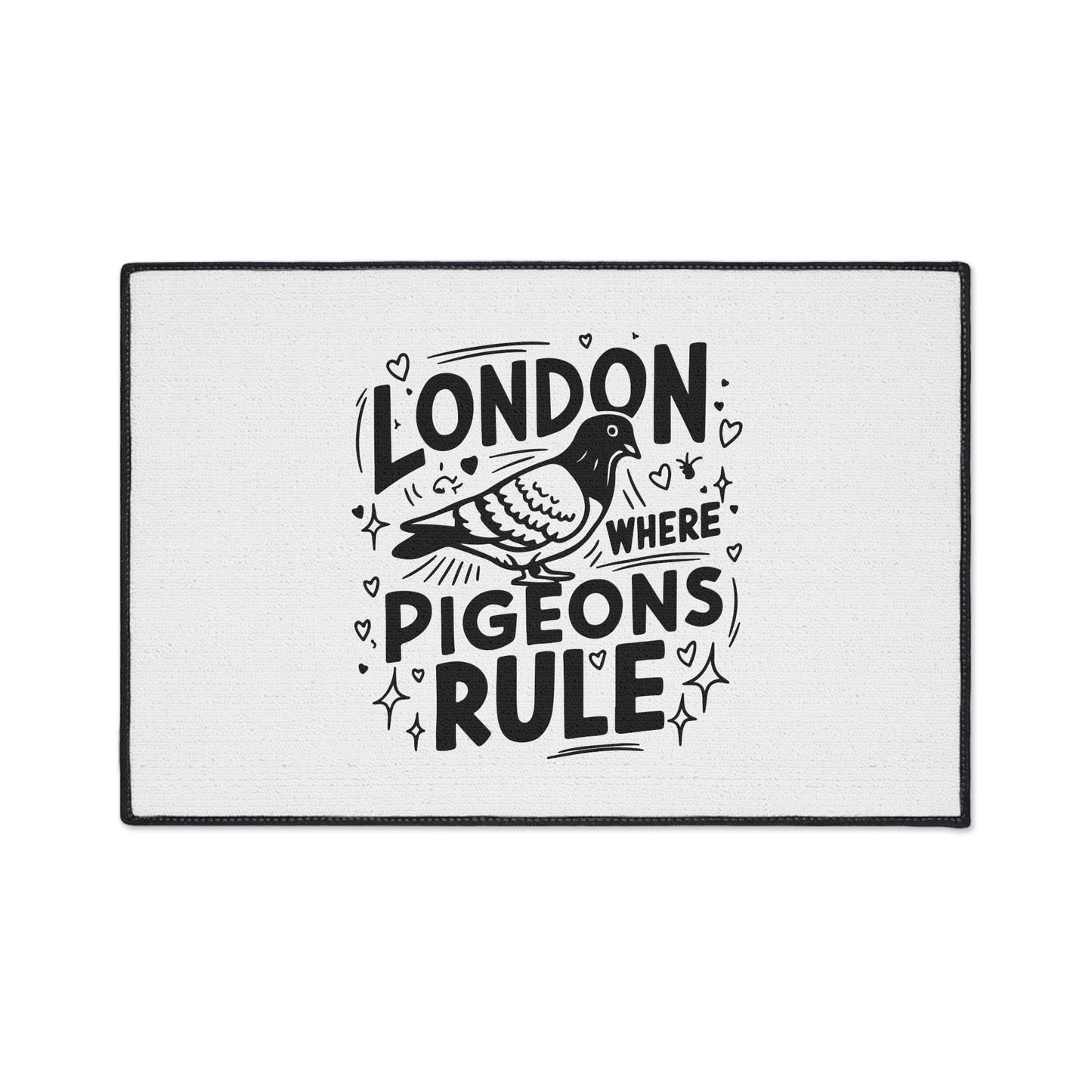 London Pigeon Floor Mat, Home Decor, Kitchen Mat, Funny Gift, Cute Entrance Mat, Bird Lover's Gift