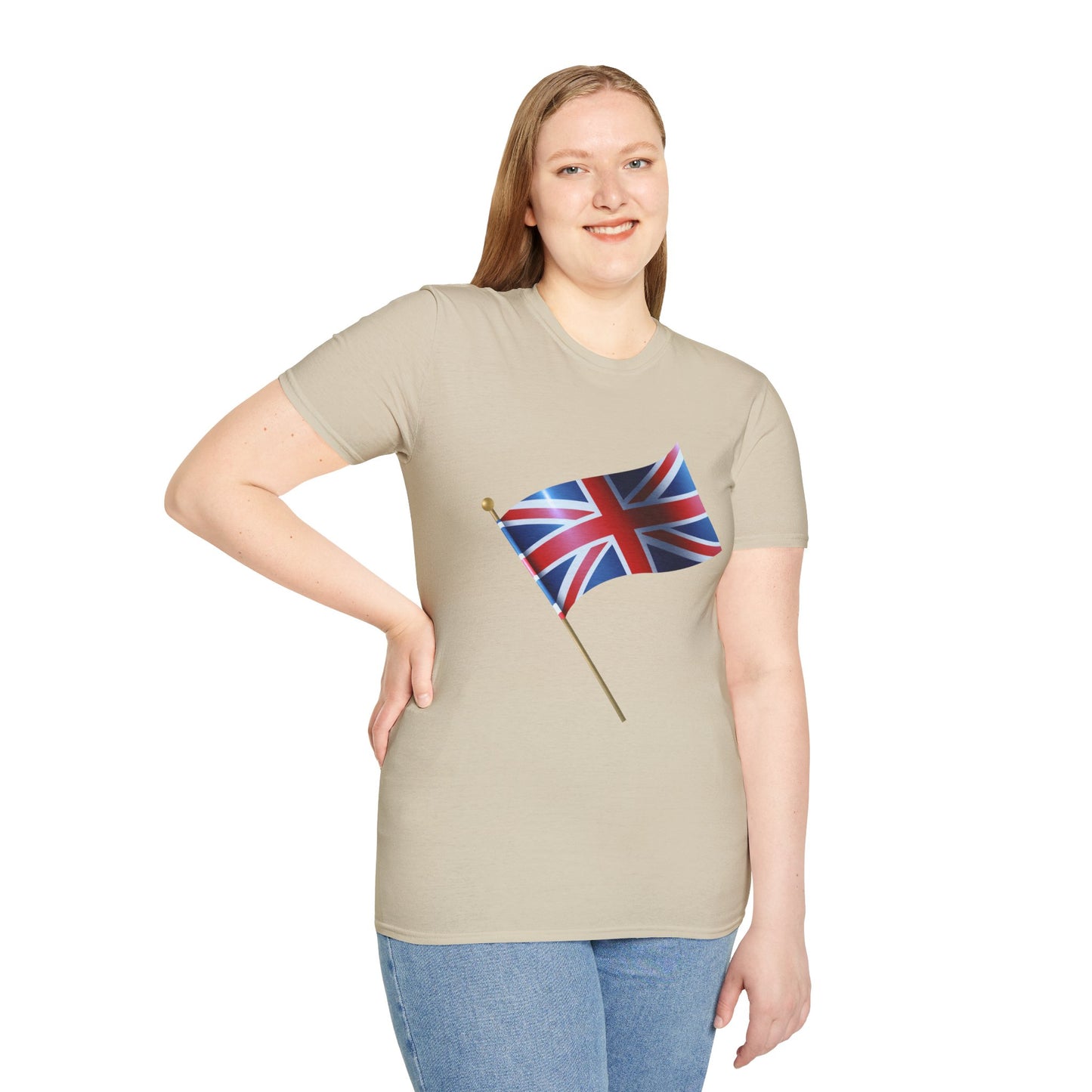 Unisex Softstyle T-Shirt - Heritage in Red, White, and Blue - The British Flag