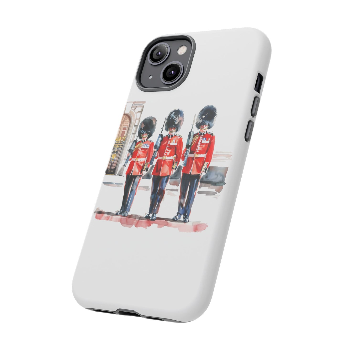 Phone Case with Royal Guard Design, Unique Cell Cover, London Souvenir, Tough Phone Case, Gift for Travelers, Stylish Street Photography