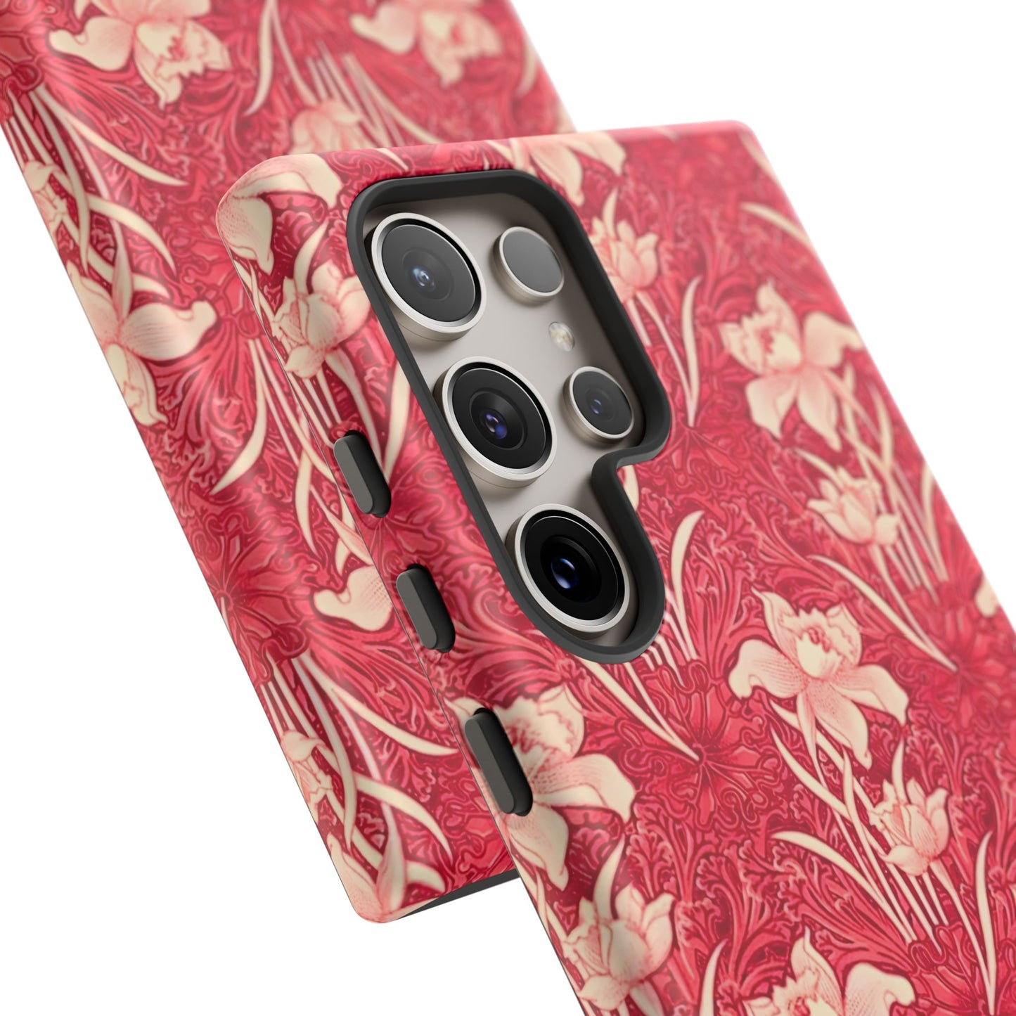 Floral Tough Phone Case - Durable, Stylish Accessory, Perfect Gift for Her, Floral Pattern, Customizable, Ideal for Daily Use