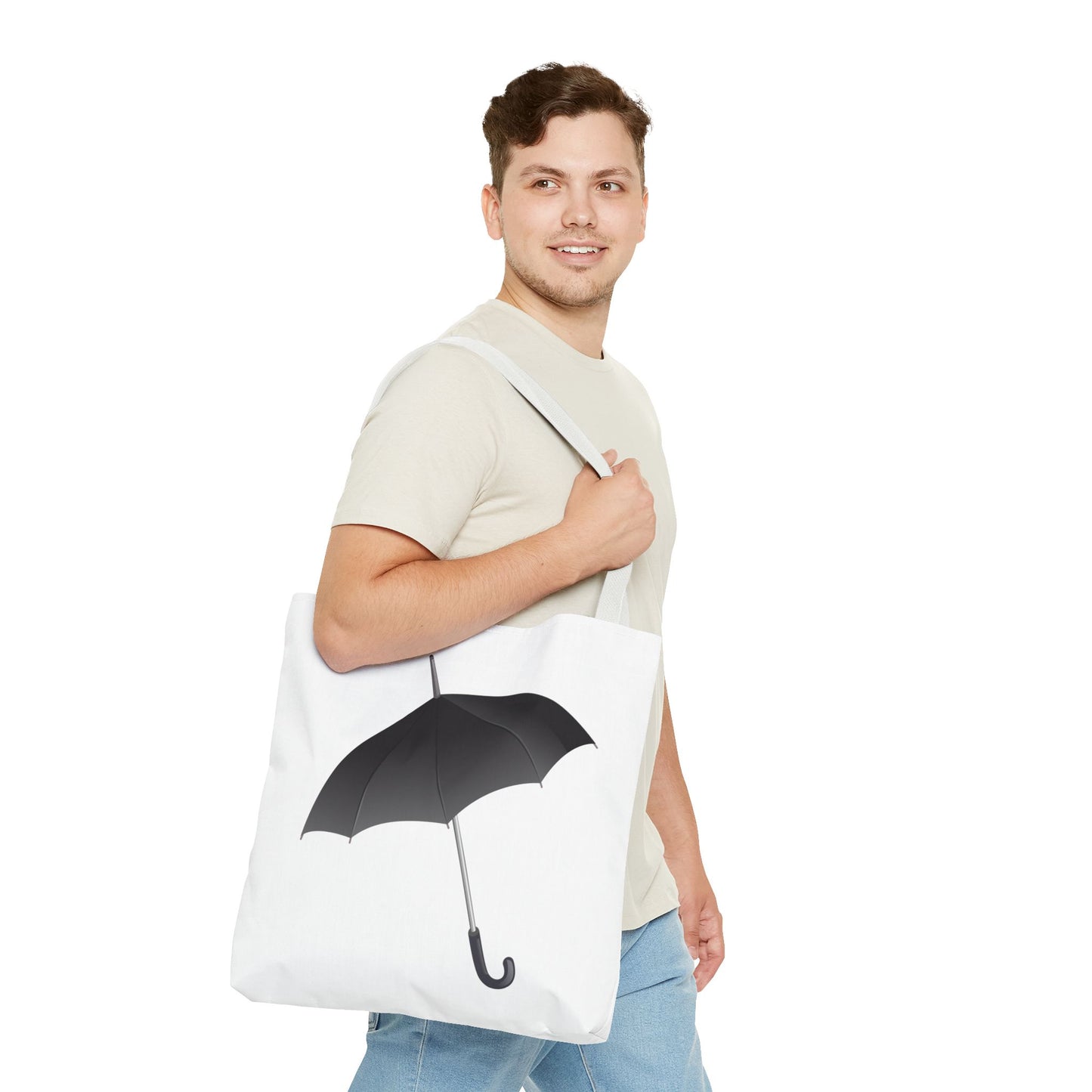 Stylish Umbrella Tote Bag, Unique Shopper, Gift for Her, Rainy Day Essential, Eco-Friendly Bag, Everyday Use