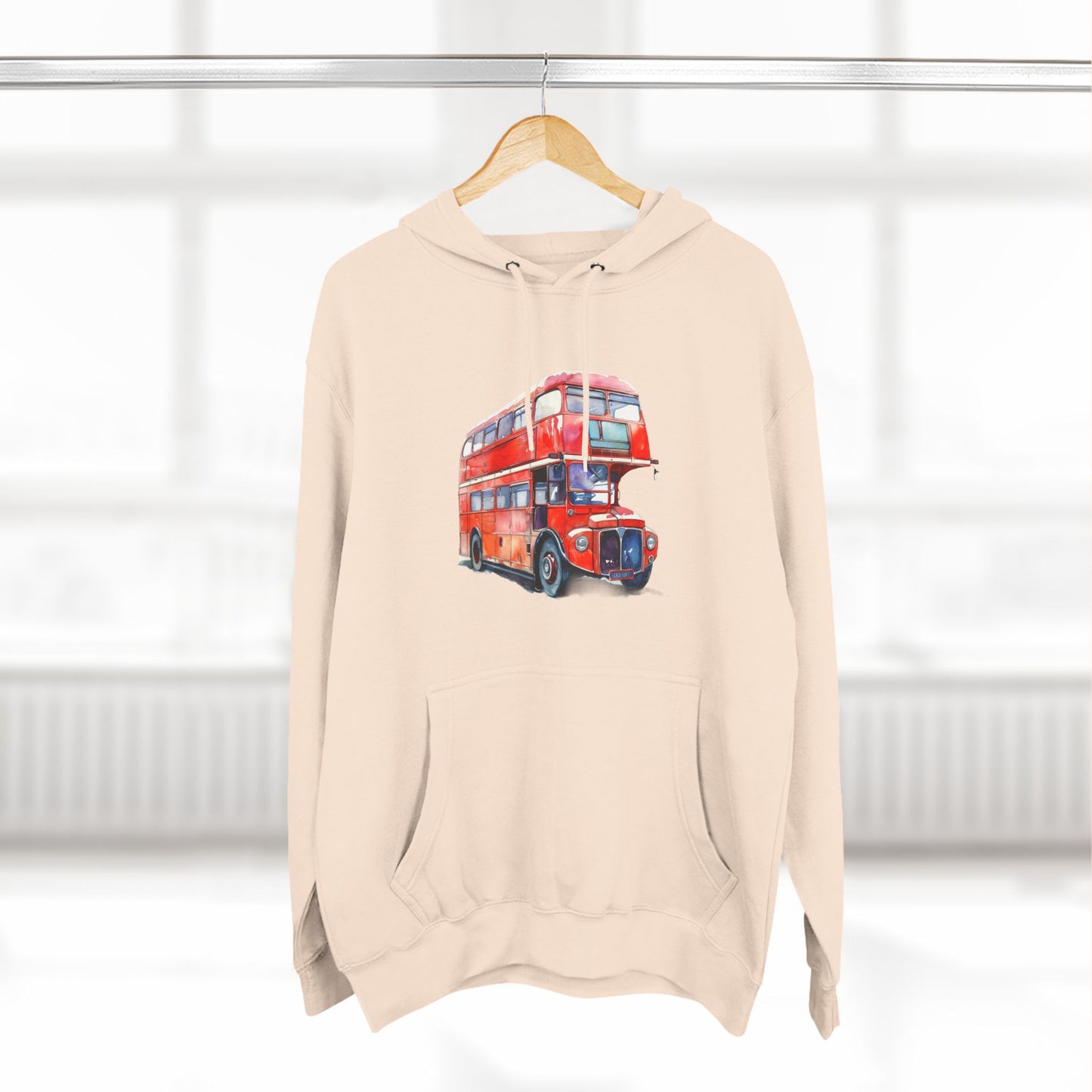 Vintage Car Trendy Three-Panel Fleece Hoodie