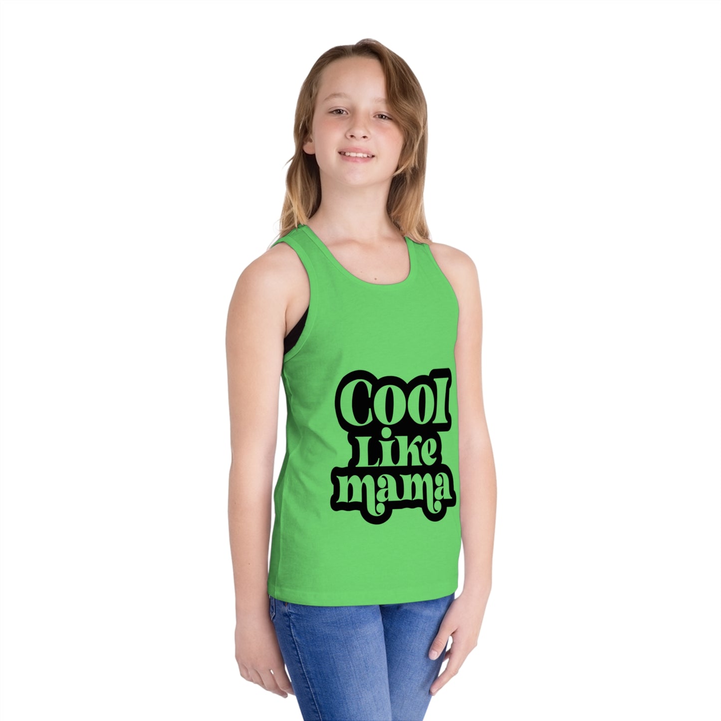 Cool Like Mama Kids Jersey Tank Top - Fun Trendy Summer Apparel