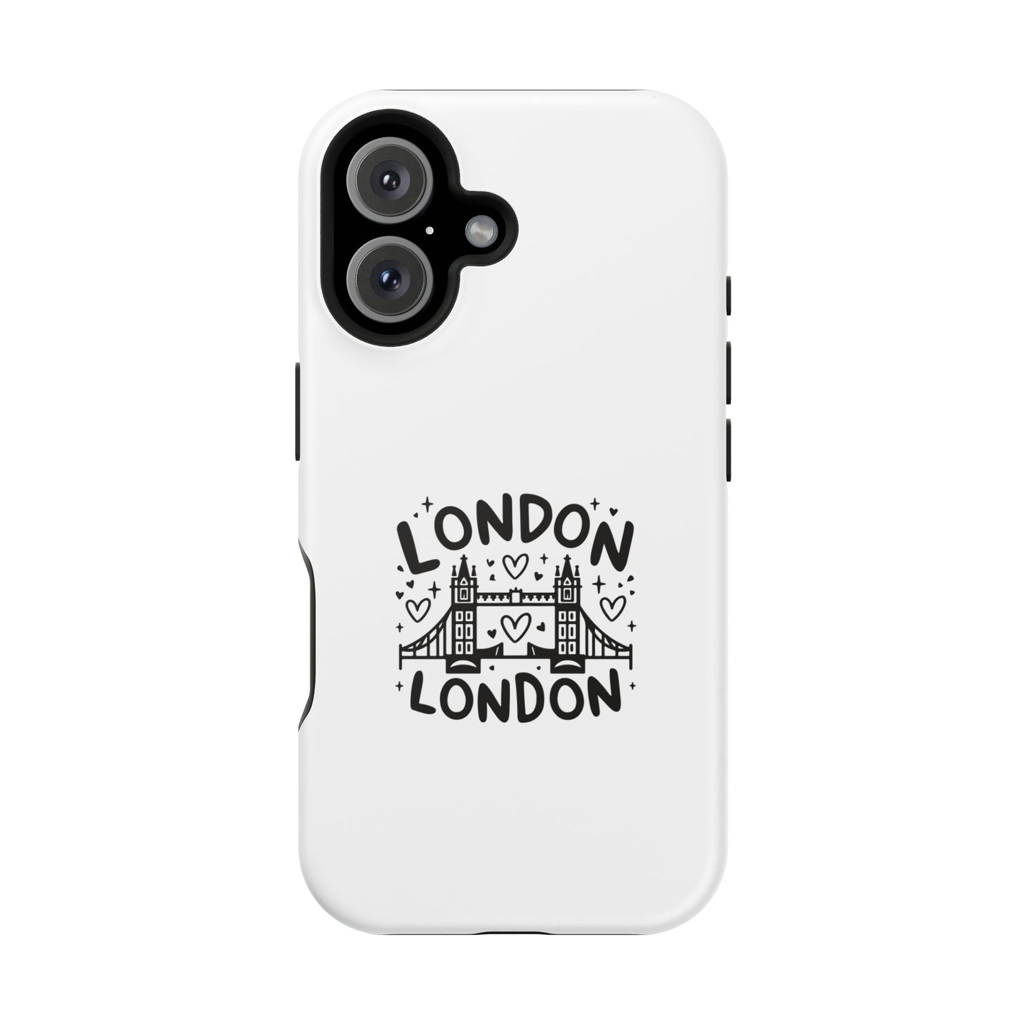 London-Themed Magnetic Phone Case, Cute Phone Cover, Trendy Gift for Travelers, City Lovers, Unique Accessory for iPhone