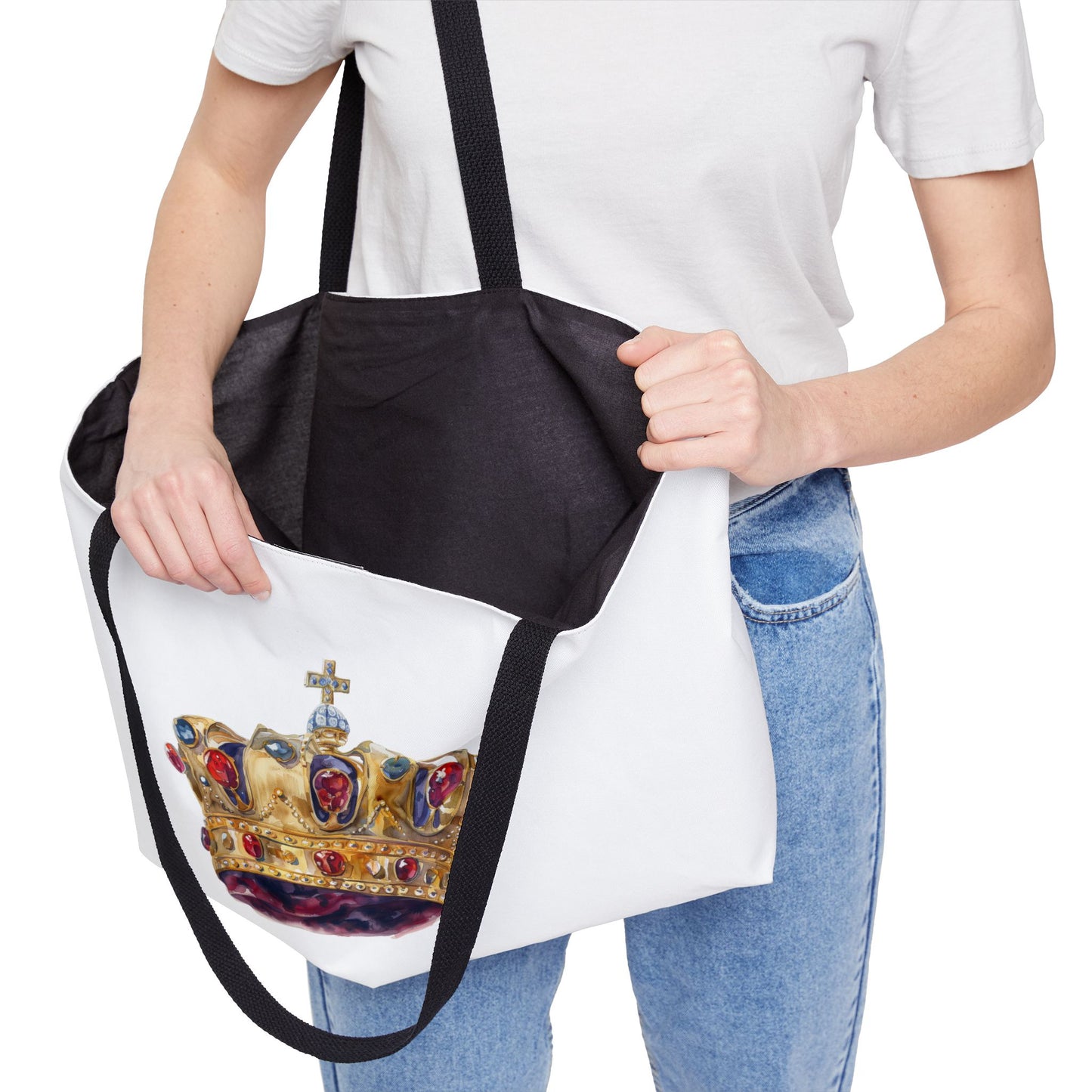 Royal Crown Weekender Tote Bag, Travel Bag, Beach Tote, Shopping Bag, Royal Decor, Gift for Her