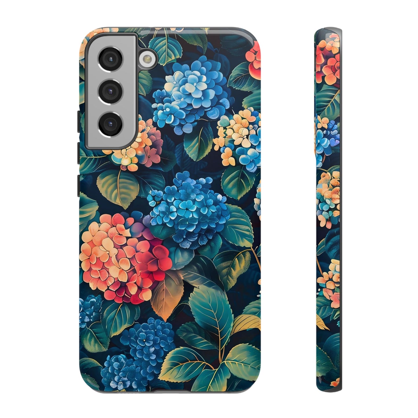 Floral Tough Phone Case, Durable Smartphone Cover, Flower Design, Gift for Her, Stylish Protection