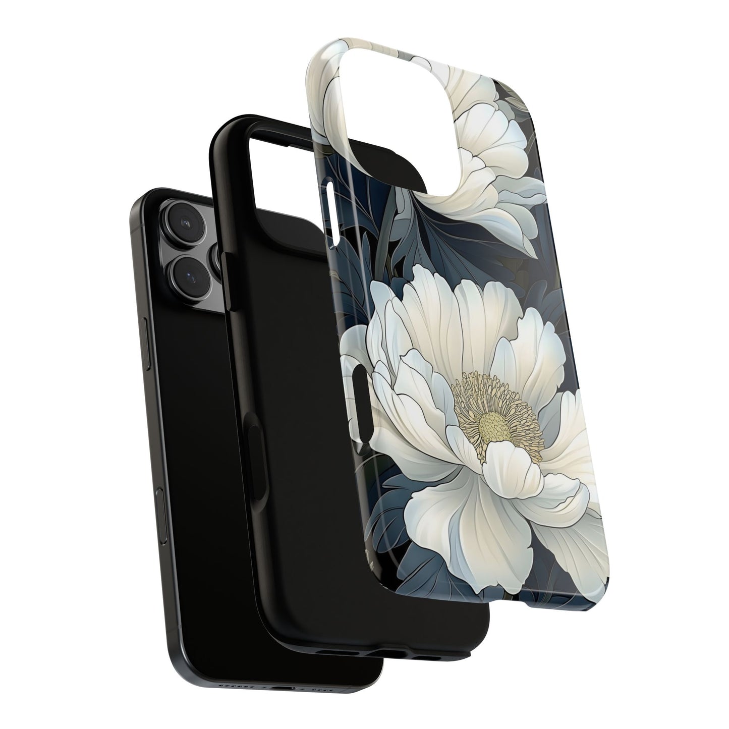 Elegant Floral Phone Case, Floral iPhone Cover, Flower Art Phone Case, Eco-Friendly Mobile Protection, Tough & Stylish Phone Case