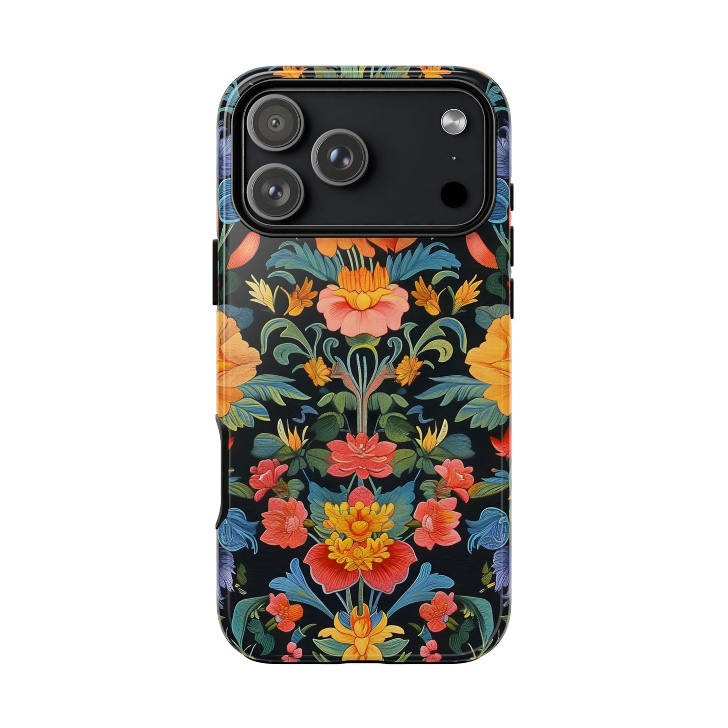 Floral Phone Case - Vibrant Flower Pattern, Tough Case for iPhone, Samsung, Aesthetic Gift, Flower Lover Accessory