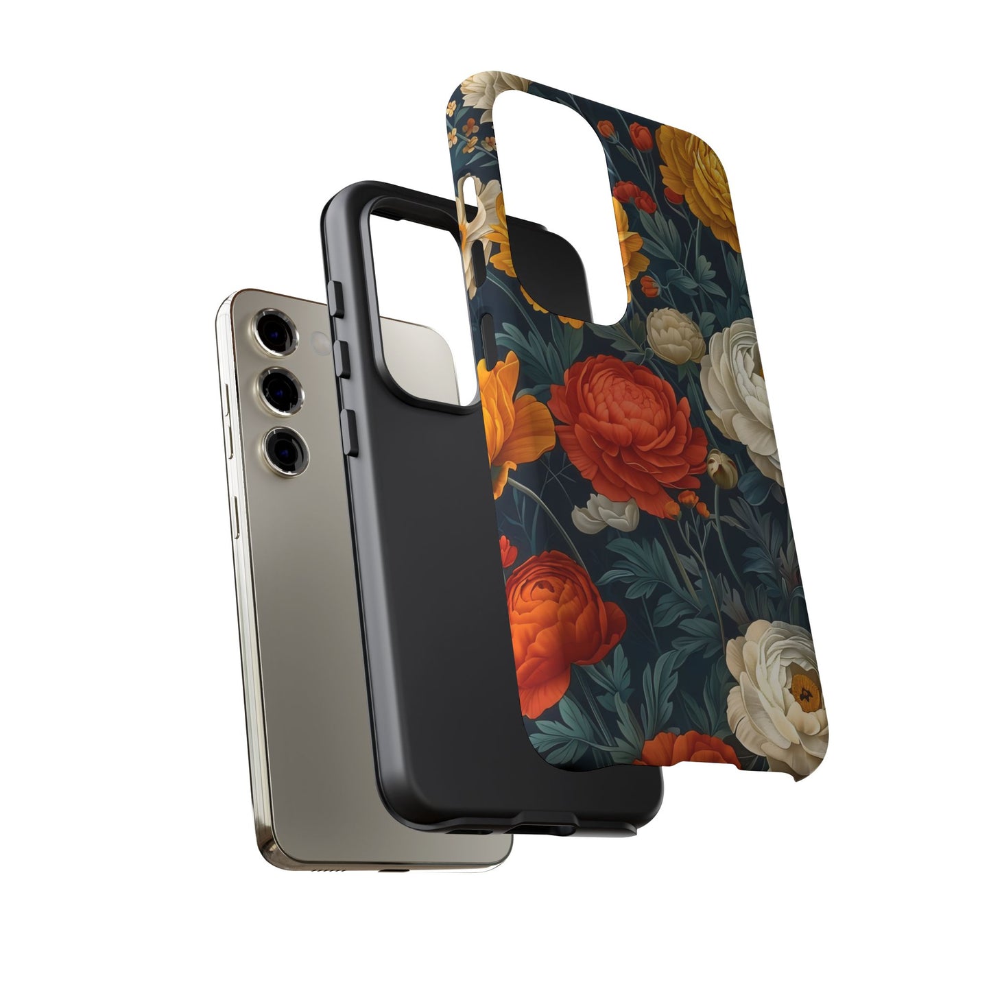 Floral Tough Case for Phones | Durable Floral Phone Cover, Boho Chic, Unique Gift for Her, Phone Protection, Flower Design