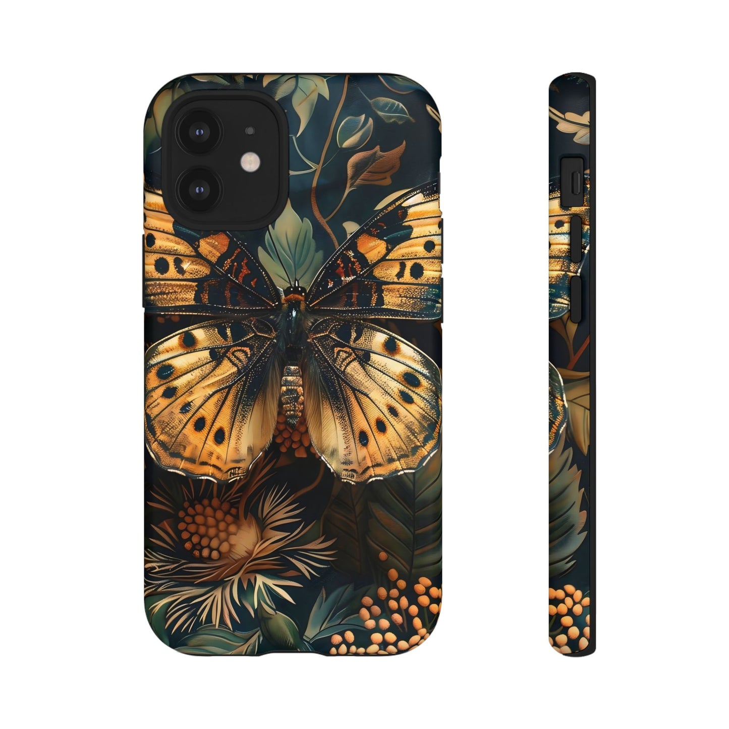 Butterfly Floral Phone Case, Tough Cases, Protective Cover, Unique Gift, Nature Lover, Art Print, Spring Decor