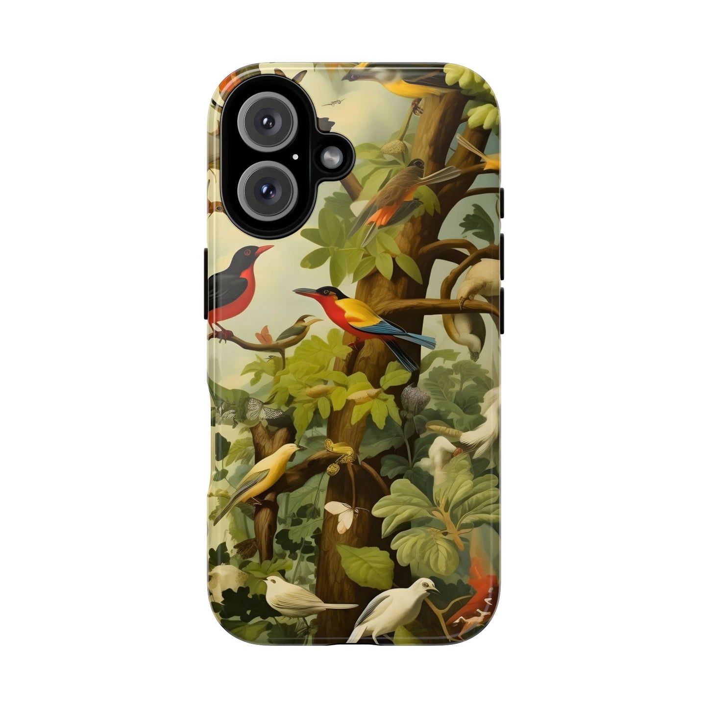 Nature-Inspired Phone Case, Tropical Bird Phone Case, Floral iPhone Case, Unique Phone Cover, Gift for Bird Lovers, Eco-Friendly Phone Case