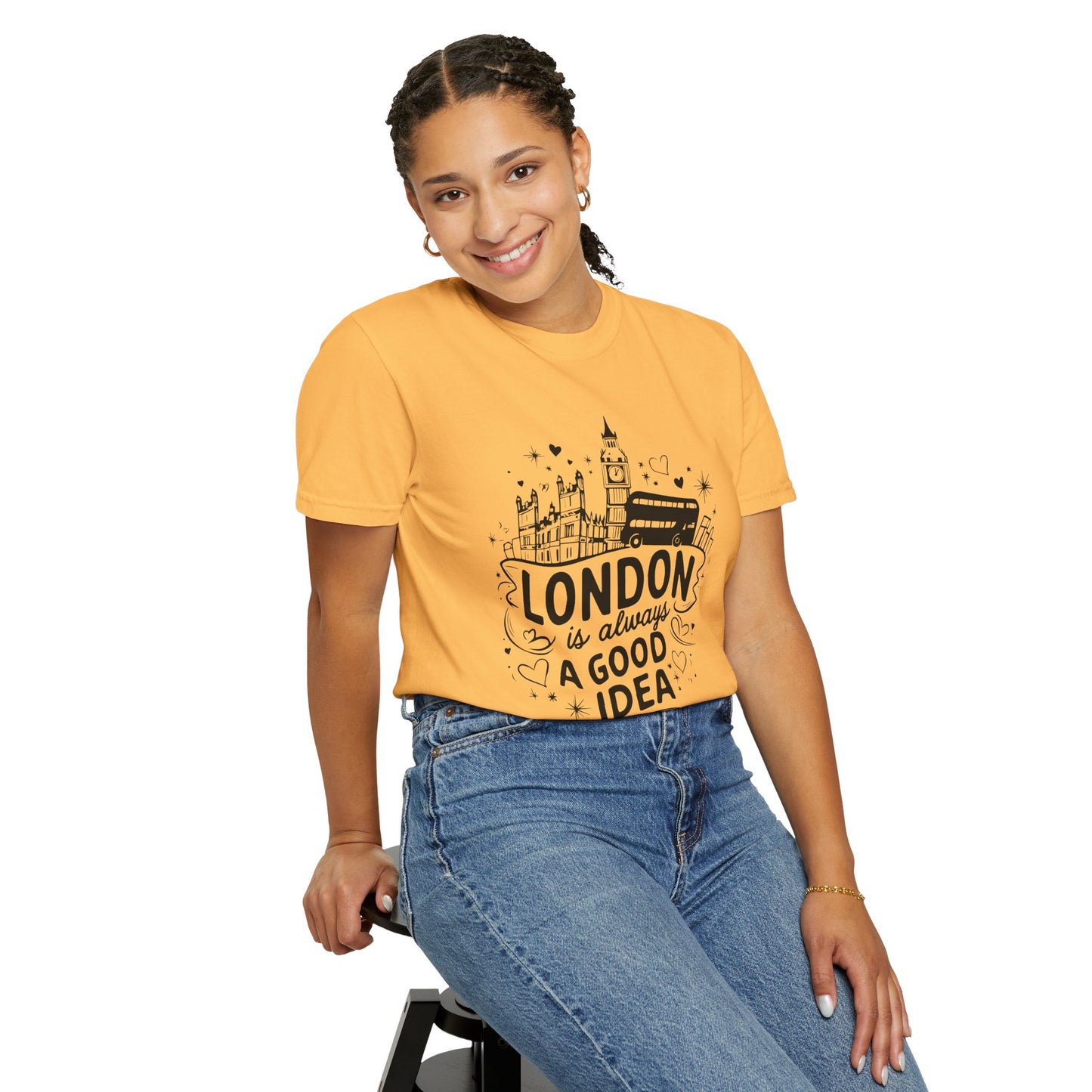 Unisex Garment-Dyed T-shirt - London is Always a good idea