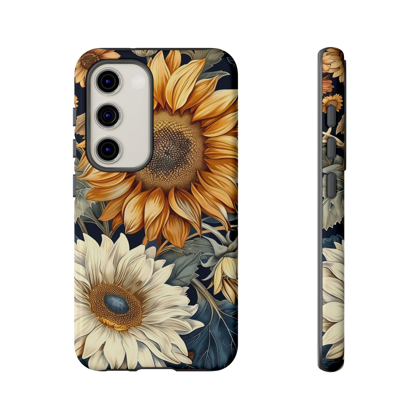 Sunflower Phone Case, Floral Tough Phone Cover, Gift for Nature Lovers, Phone Accessories, Sunflower Gifts