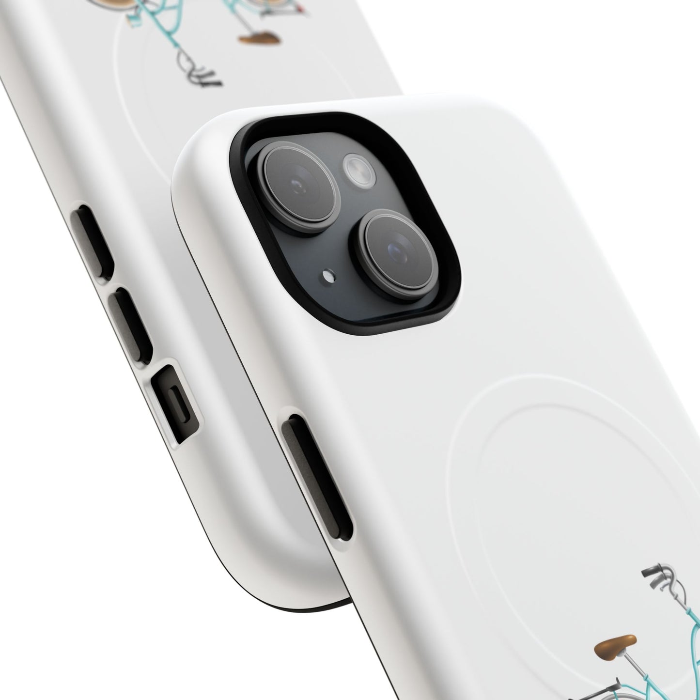 Tough Magnetic Phone Cases, Stylish Bicycle Design, Durable Protection, Perfect Gift for Cyclists, Trendy Tech Accessory