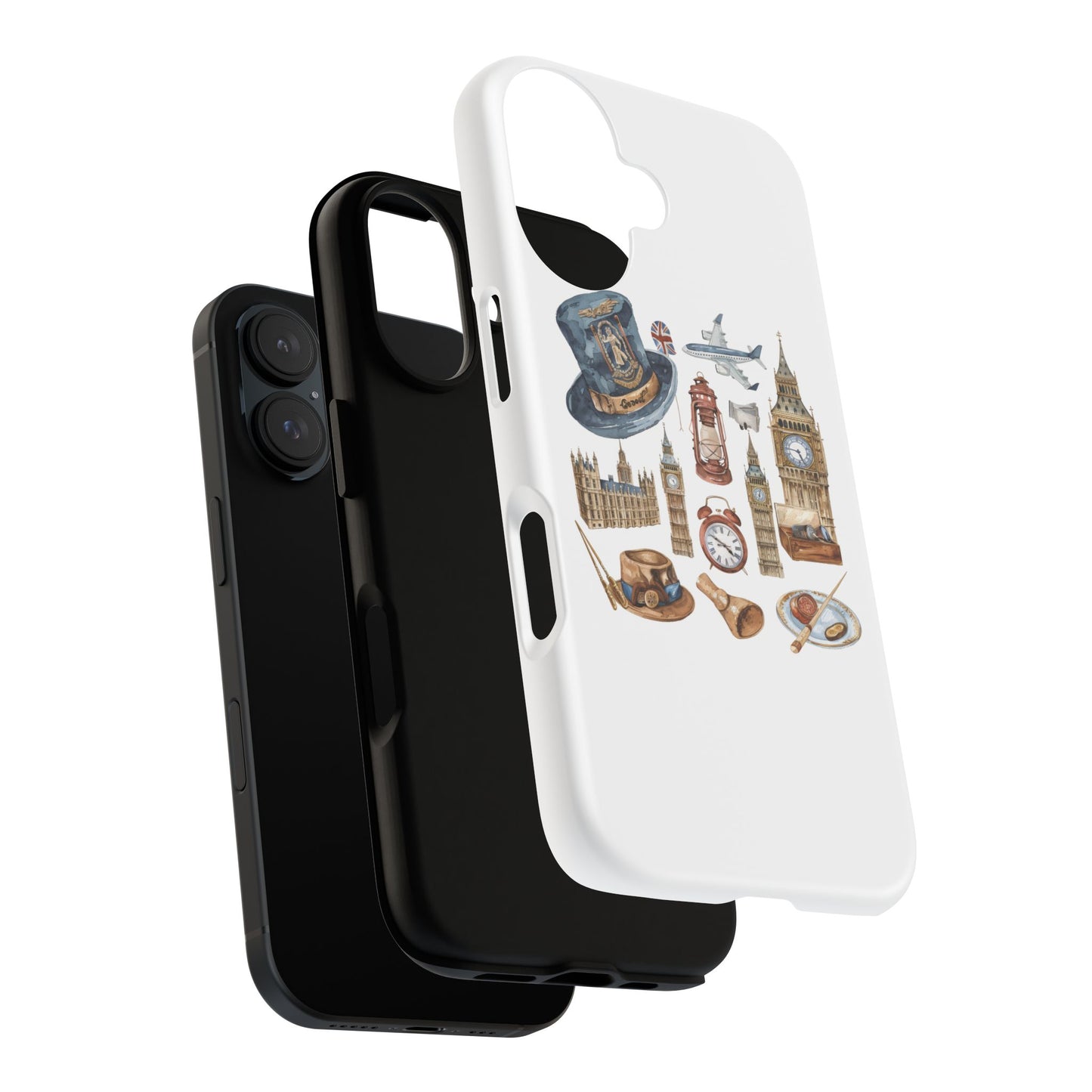 London-Themed Phone Case, Durable iPhone Cover, Gift for Travelers, Unique Cell Phone Accessories, Stylish Gadget Protection
