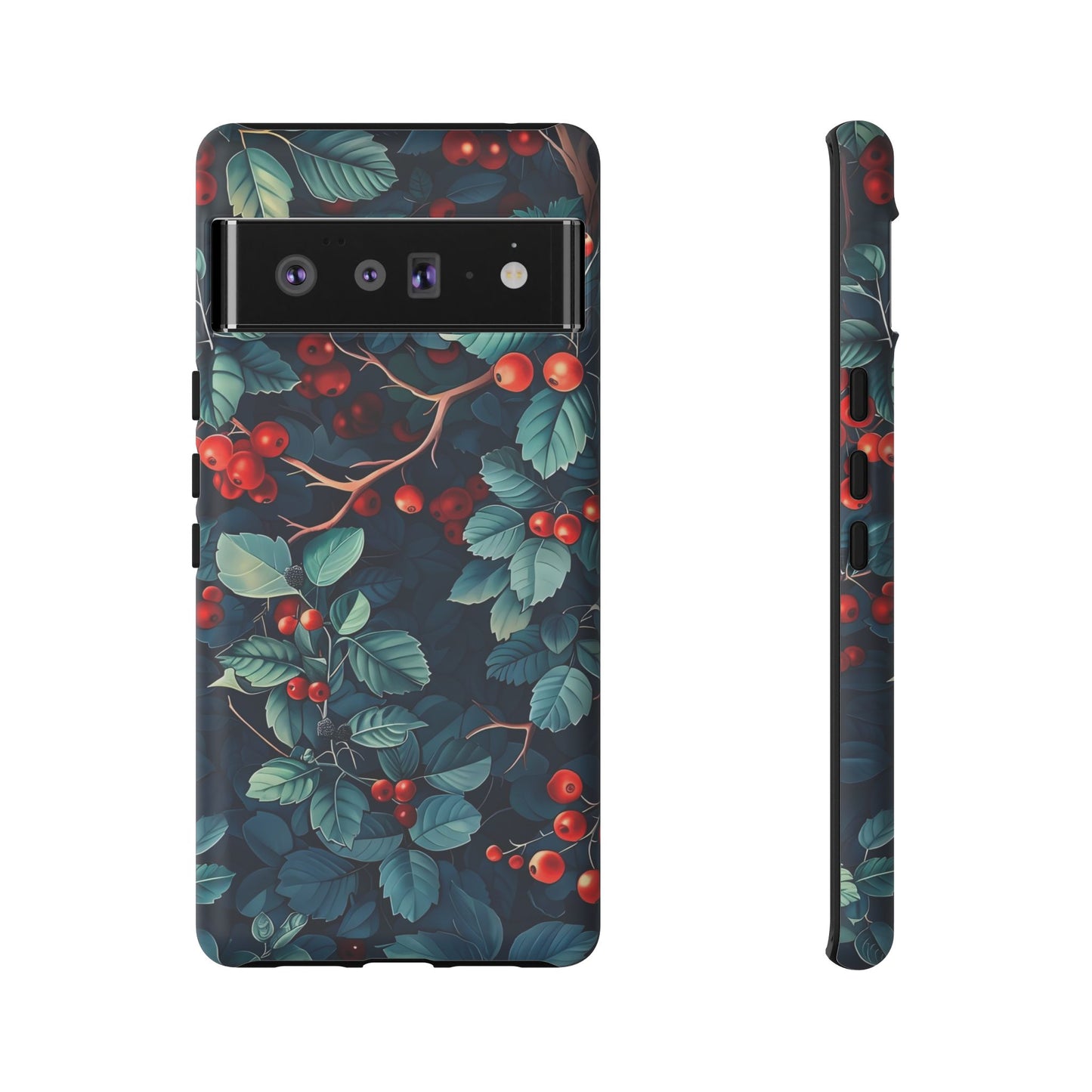 Berry Blossom Phone Case - Nature Lover's Gift, Floral Design, Cute Accessory for Spring, Unique Tech Cover, Perfect for Holidays