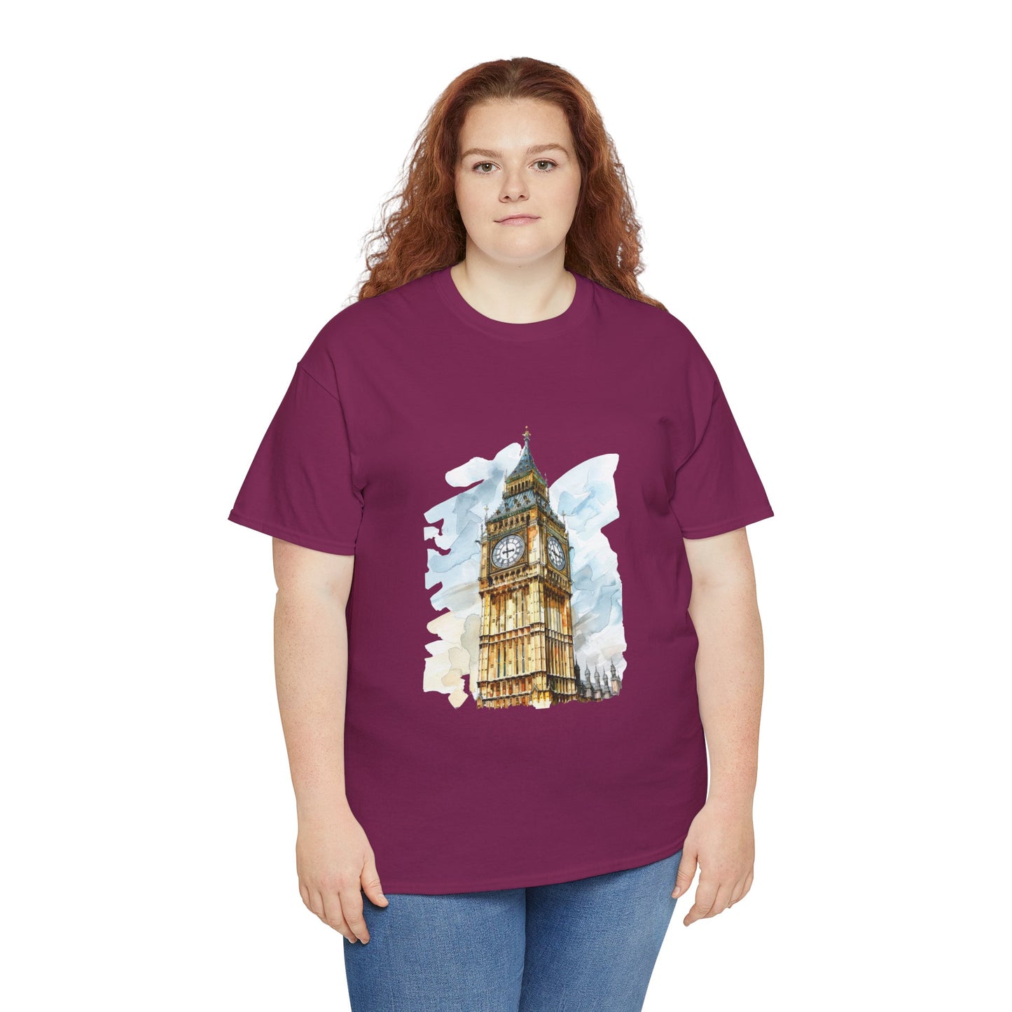 Unisex Heavy Cotton Tee - Echoes of London - Big Ben’s Legacy