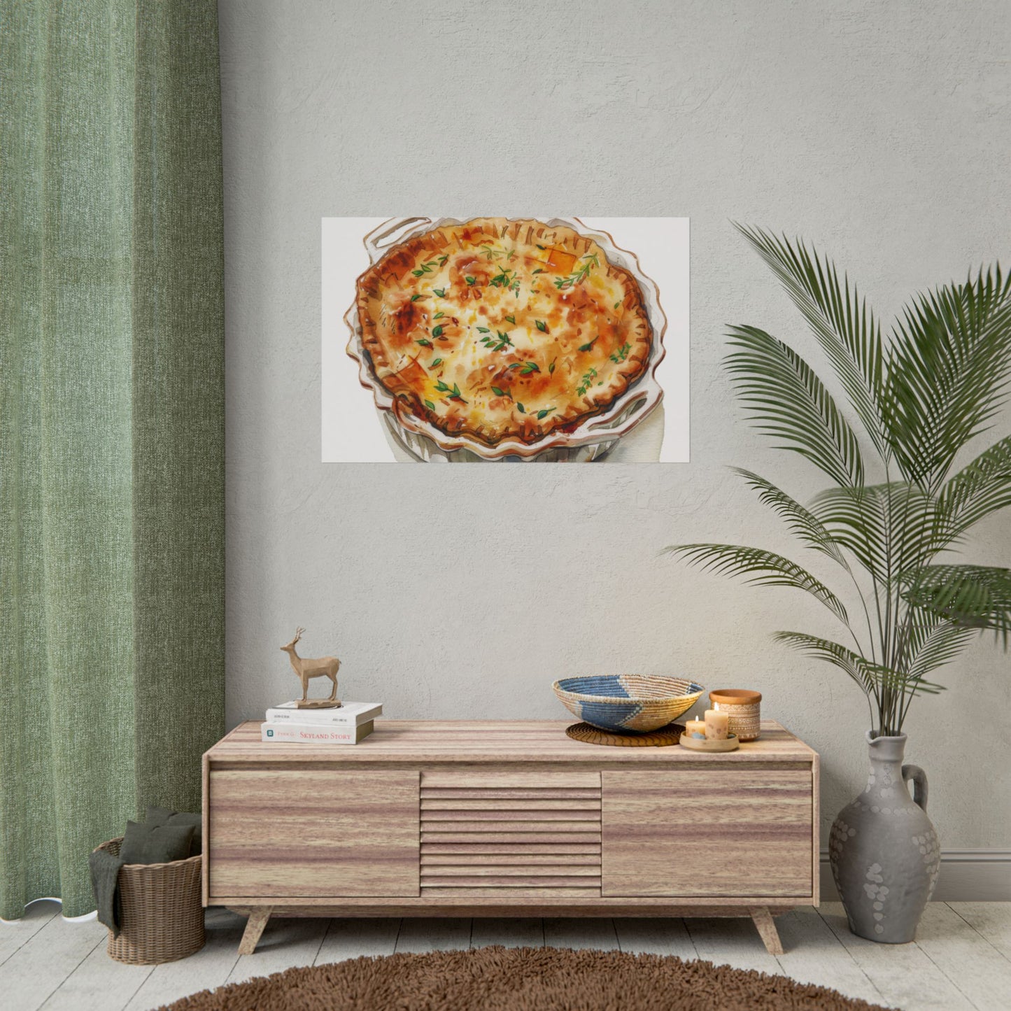Delicious Quiche Rolled Posters for Kitchen Decor, Culinary Art, Foodie Wall Art, Gift for Chefs, Cooking Enthusiasts, Home Decor