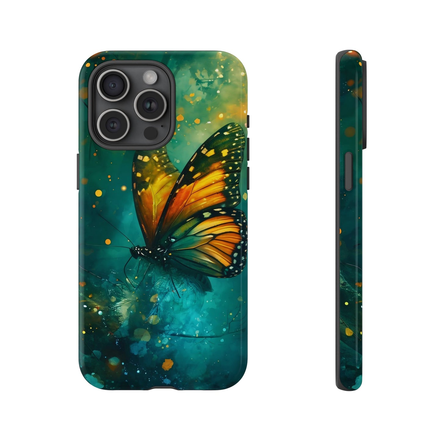 Colorful Butterfly Phone Case, Tough Cases for iPhone and Samsung, Cute Tech Accessories, Nature Lovers Gift, Vibrant Floral Design