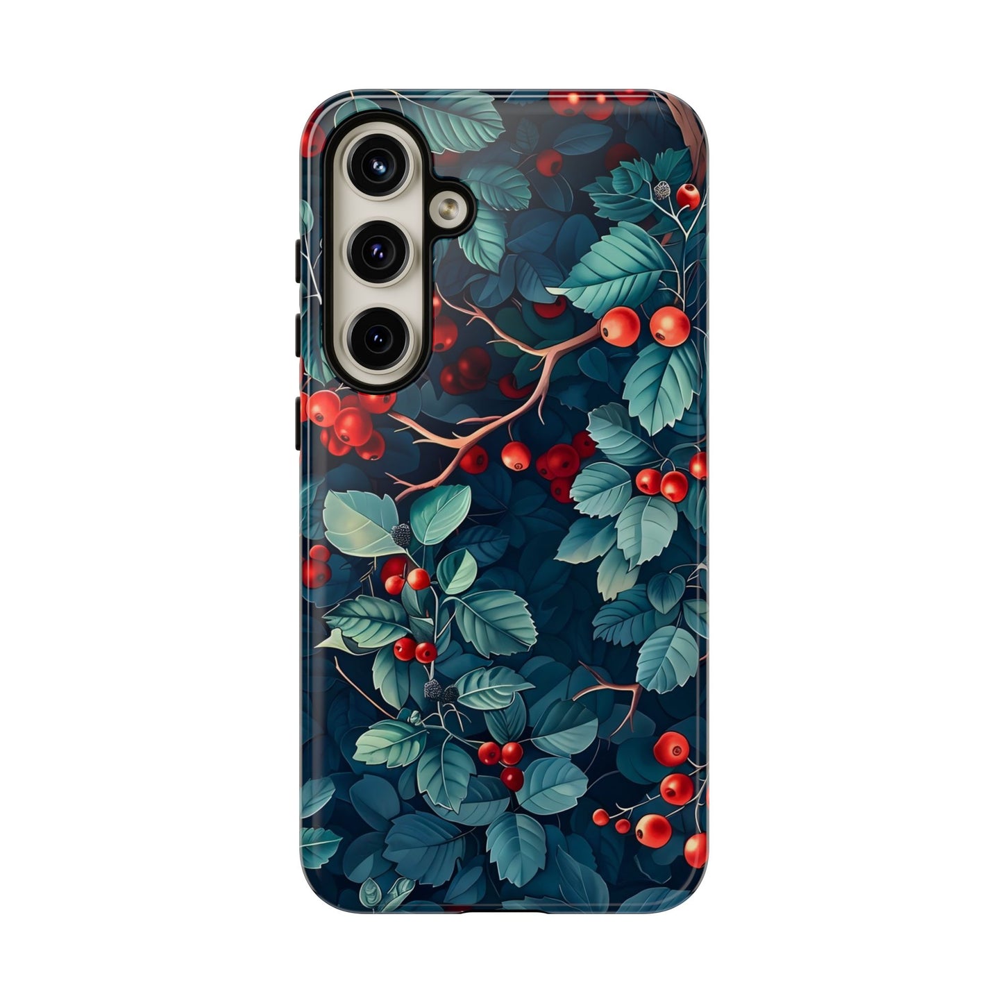Berry Blossom Phone Case - Nature Lover's Gift, Floral Design, Cute Accessory for Spring, Unique Tech Cover, Perfect for Holidays