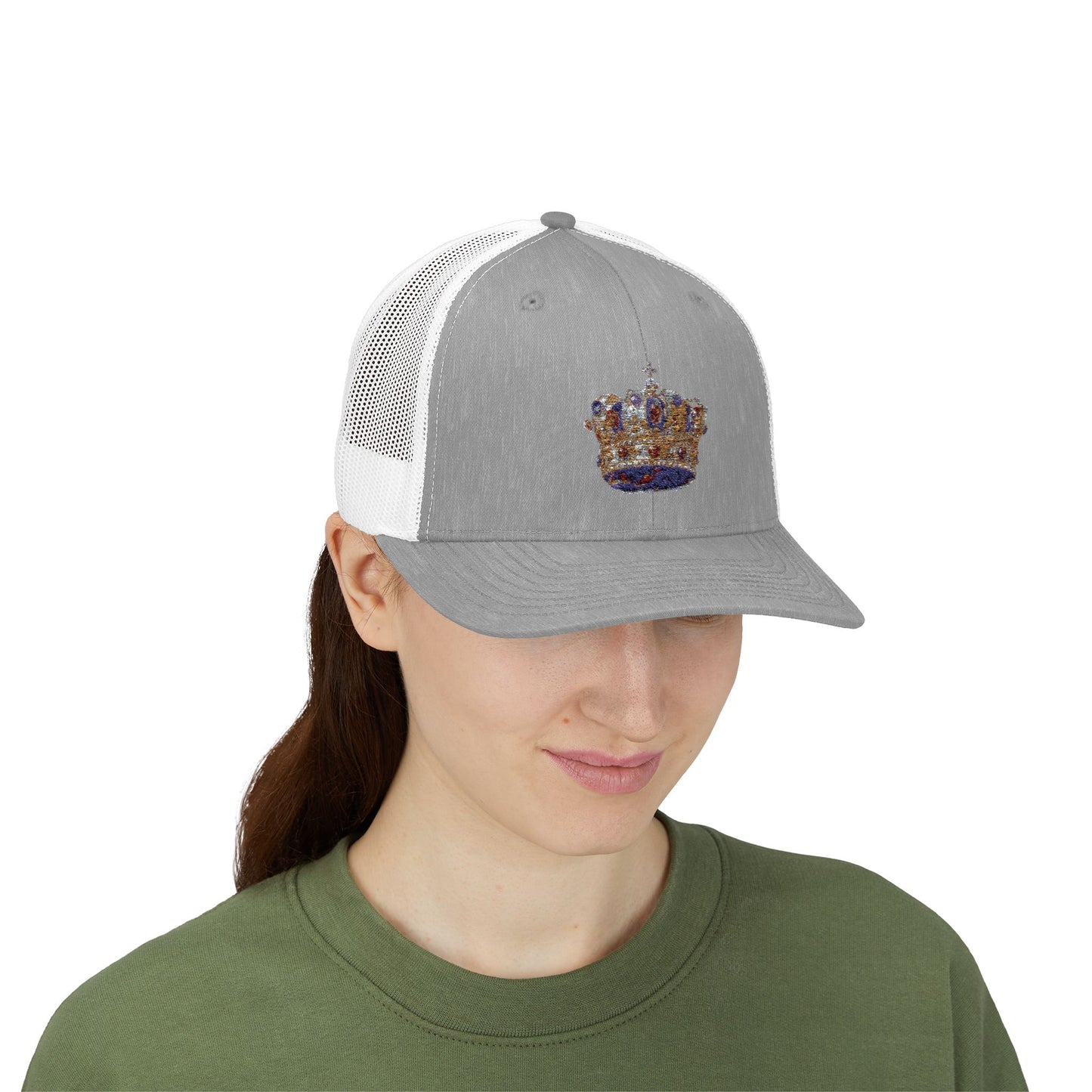 Sparkling Crown Snapback Trucker Cap | Stylish Hat for Festivals, Parties, Birthdays, Outdoor Adventures, and Everyday Wear