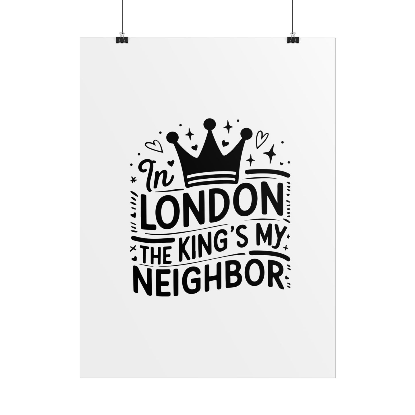 London Themed Rolled Poster - Whimsical Art Print for Home Decor, Gifts, Travel Lovers, Wall Art, Inspirational Quote