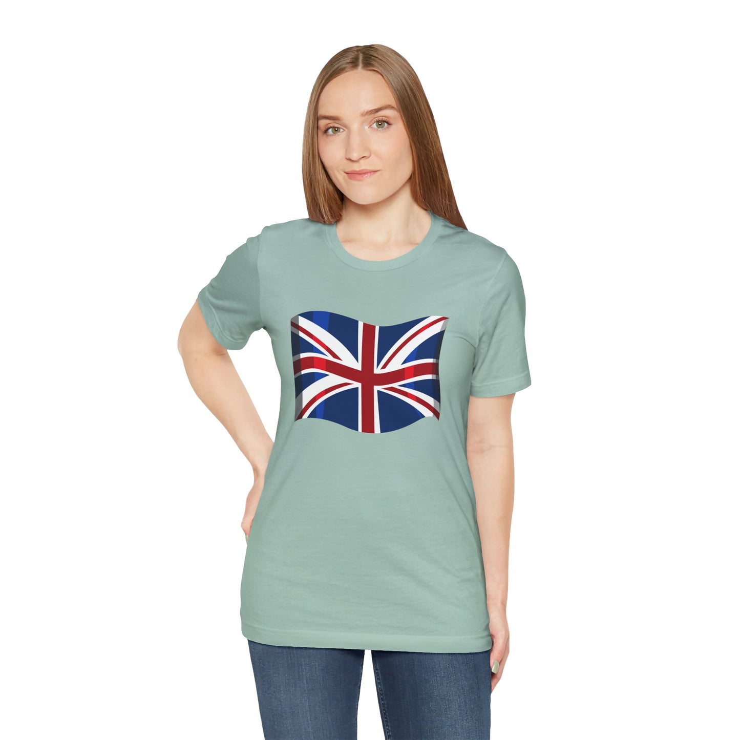 Unisex Jersey Short Sleeve Tee - Classic UK Flag Design - Union Jack Symbol