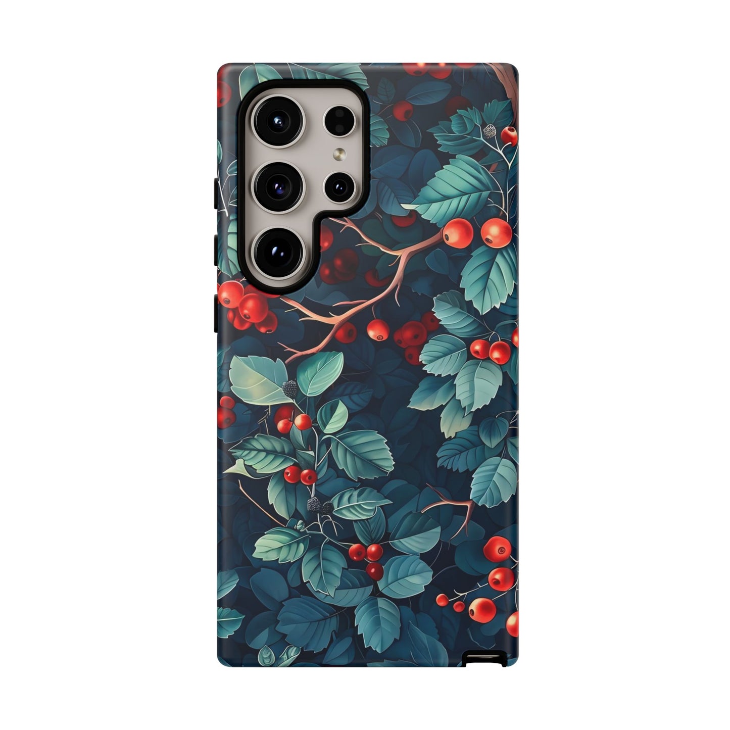 Berry Blossom Phone Case - Nature Lover's Gift, Floral Design, Cute Accessory for Spring, Unique Tech Cover, Perfect for Holidays