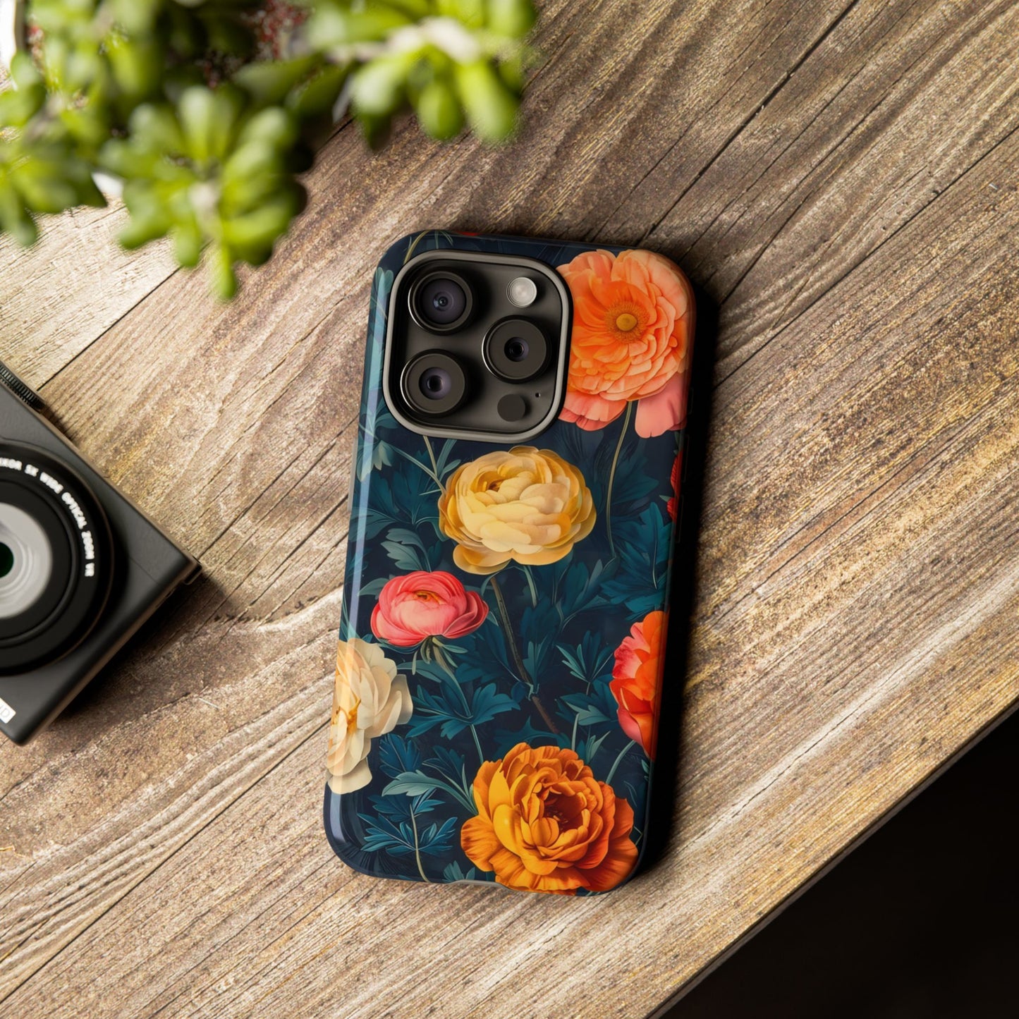 Floral Phone Case - Tough Cases, Stylish Protection, Gift for Flower Lovers, Customizable Cover, Floral Design Mobile Accessory