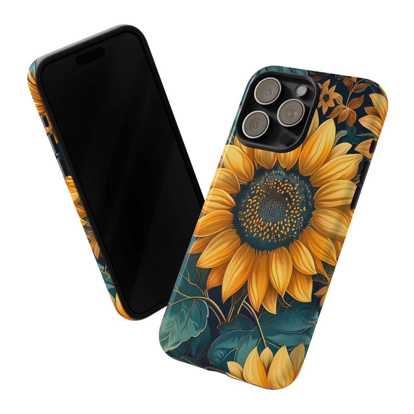 Sunflower Phone Case - Bright Floral Design, Stylish Tough Cover for Sunflower Lovers, Gift for Plant Enthusiasts, Mom Gift, Nature Lovers