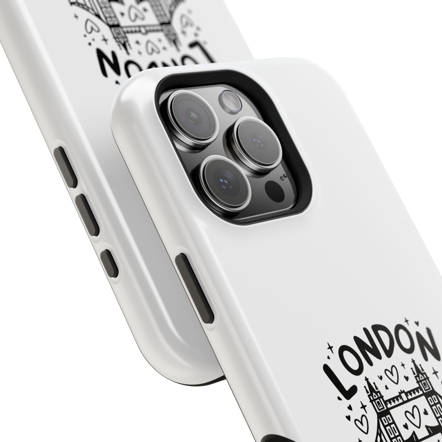 London-Themed Magnetic Phone Case, Cute Phone Cover, Trendy Gift for Travelers, City Lovers, Unique Accessory for iPhone