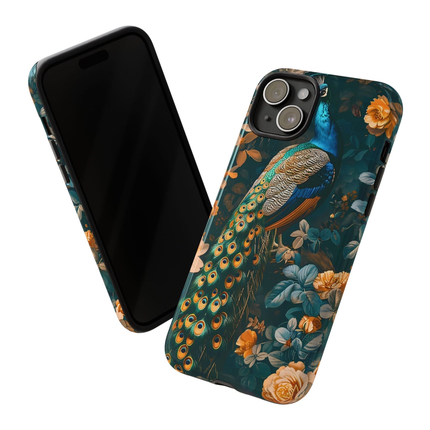 Peacock Phone Case - Elegant Floral Design, Tough Case for Protection, Unique Gift for Nature Lovers, Stylish Accessory, Eco-Friendly