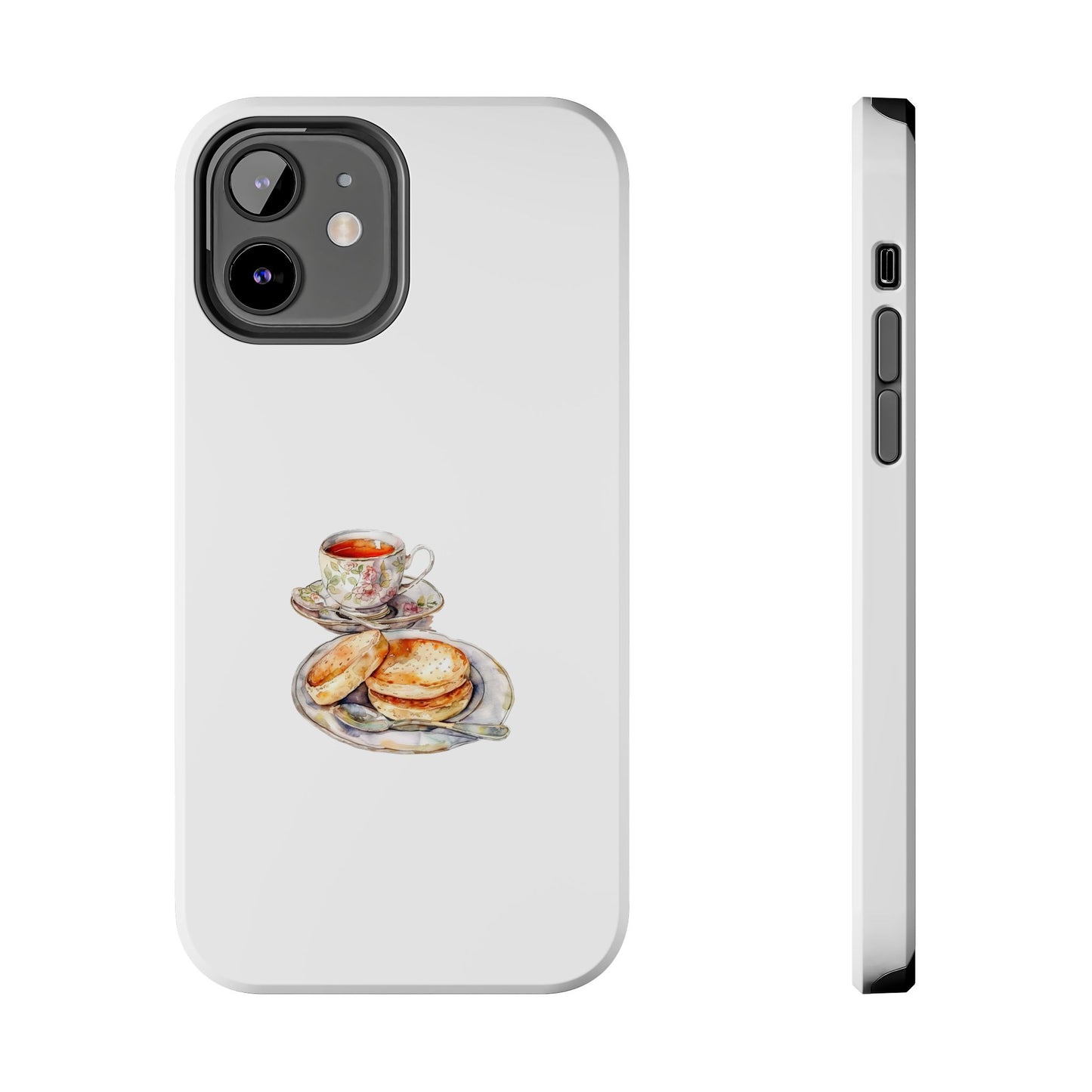 Tea Time Tough Phone Case - Vintage Style Design for Tea Lovers